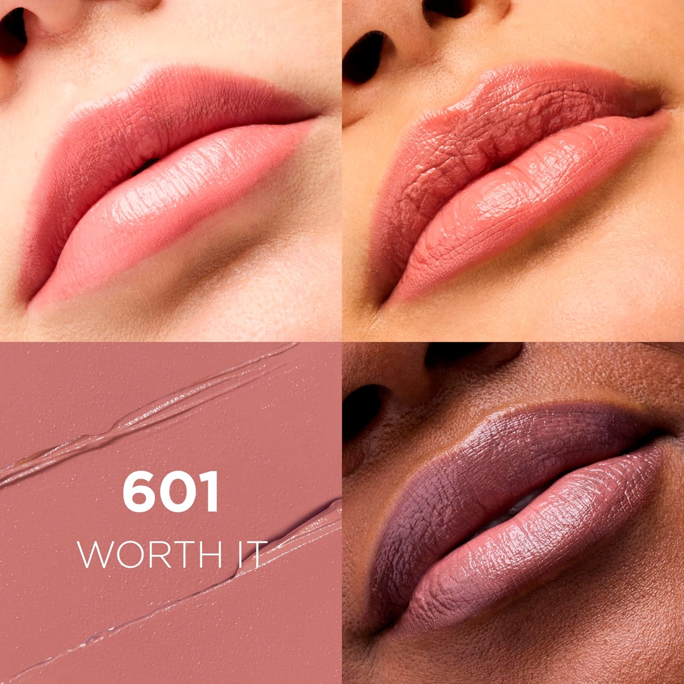 L'Oreal Paris Colour Riche Satin Lipstick, 601 Worth It, 1 Count - Hydrating Creamy Lipstick 2