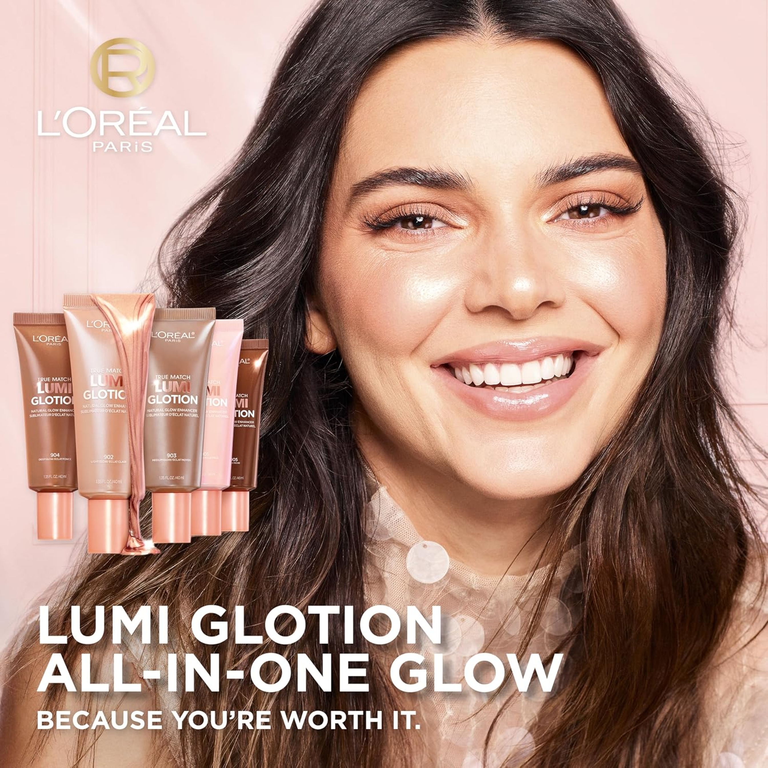 L'Oreal Paris True Match Lumi Glotion, 904 Deep, 1.35 fl.oz - Natural Glow Enhancer for a Sun-Kissed Glow 2