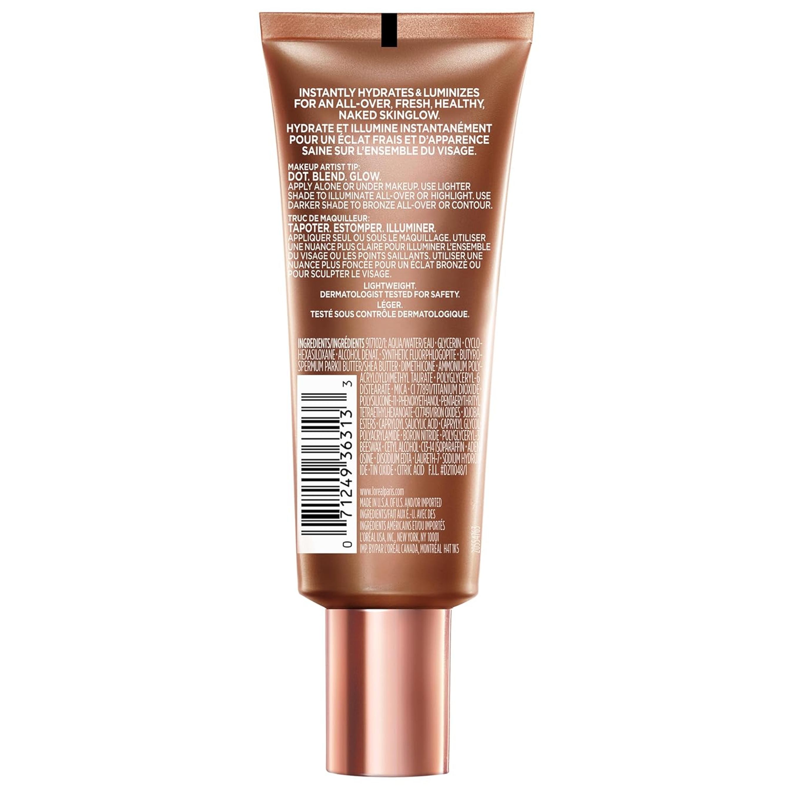 L'Oreal Paris True Match Lumi Glotion, 904 Deep, 1.35 fl.oz - Natural Glow Enhancer for a Sun-Kissed Glow 10