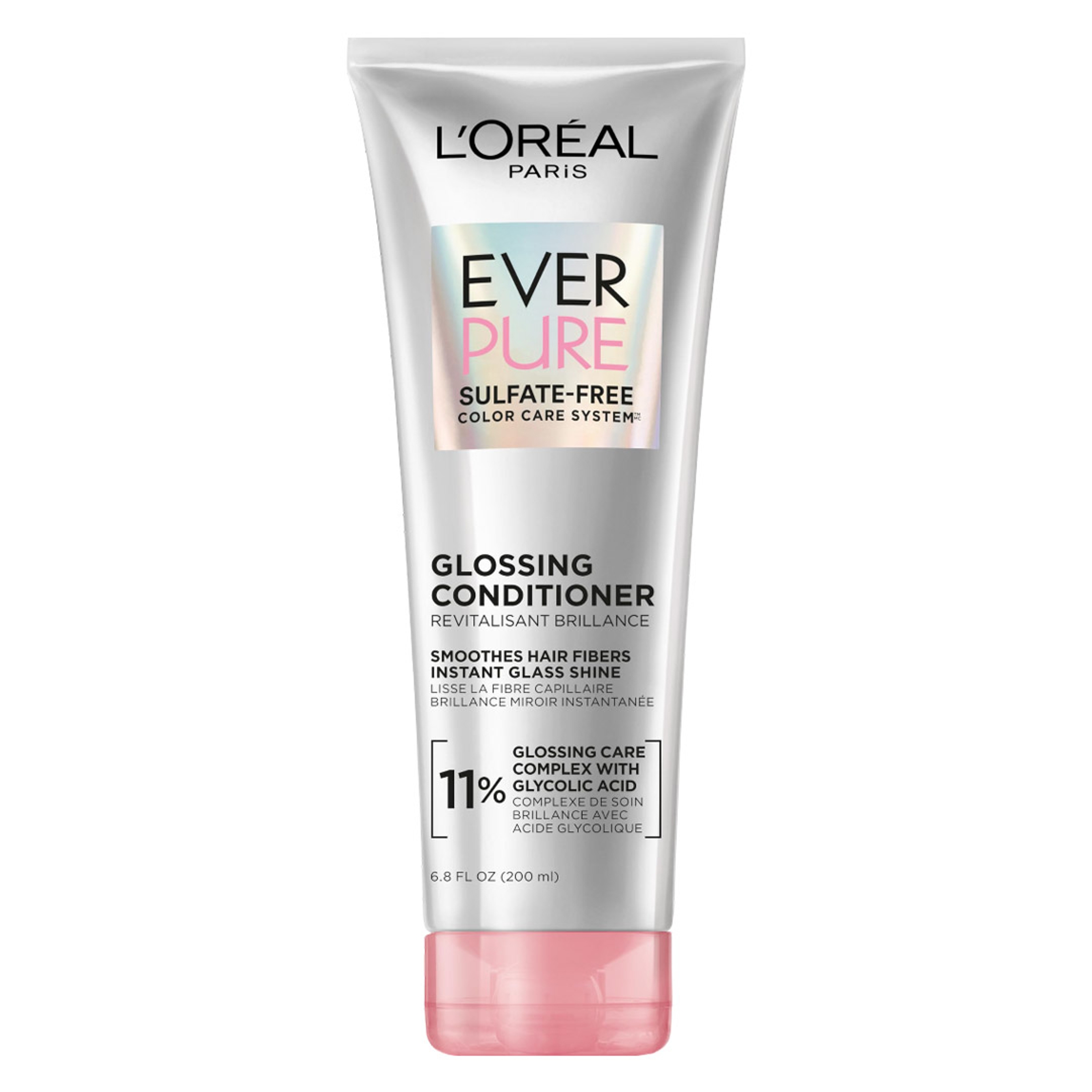 L'Oreal Paris EverPure Glossing Conditioner 6.8 fl.oz - Boost Shine & Smooth for Dull, Color-Treated Hair with Glycolic Acid 1