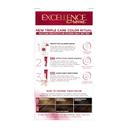 L'Oreal Paris Excellence Crème Triple Care Color, 4 Dark Brown, 1 Kit - Permanent Hair Dye with Hyaluronic Acid 10