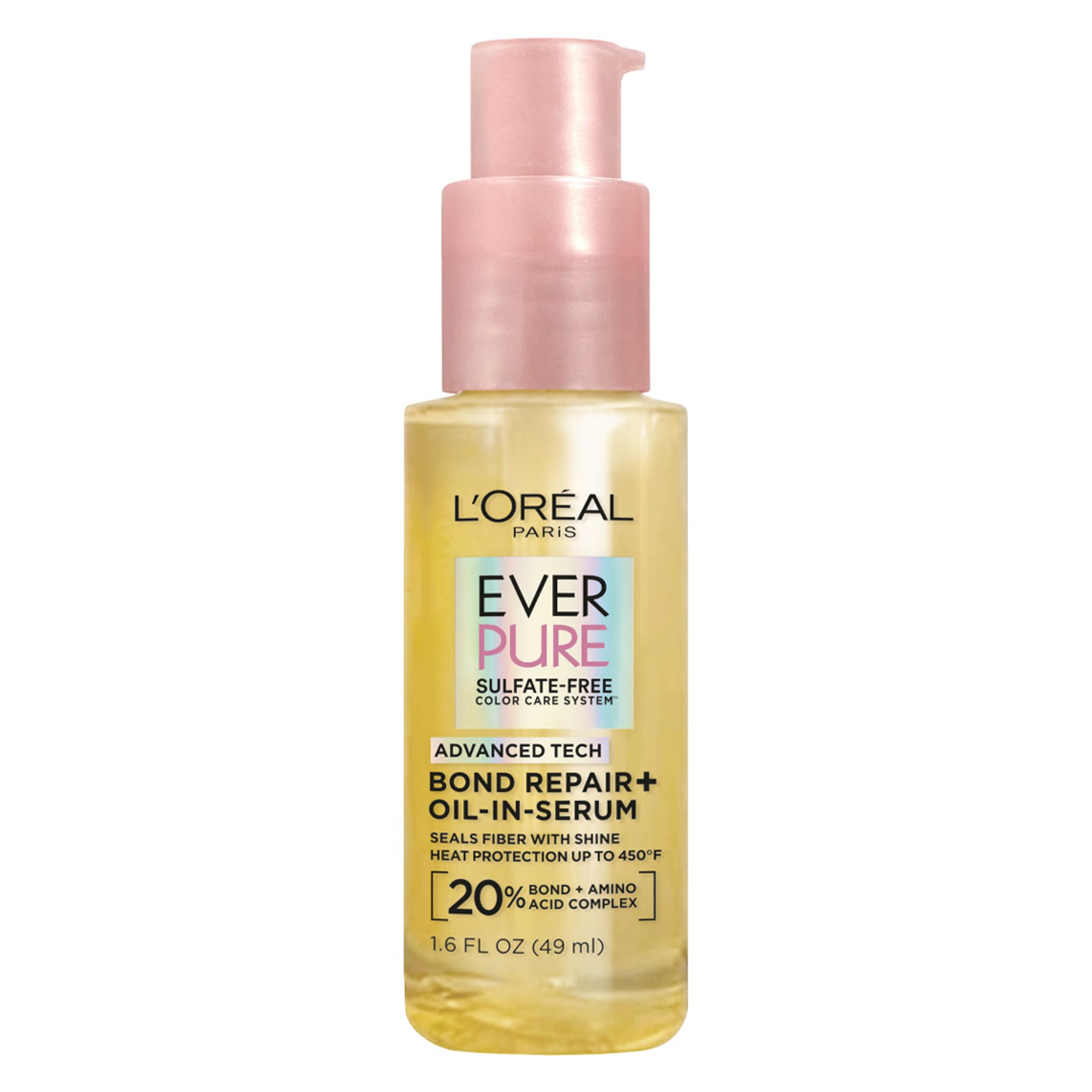 L'Oreal Paris EverPure Bond Repair+ Oil-in-Serum 1.6 fl.oz - Heat Protectant & Repair Serum for Dry, Damaged Hair 1