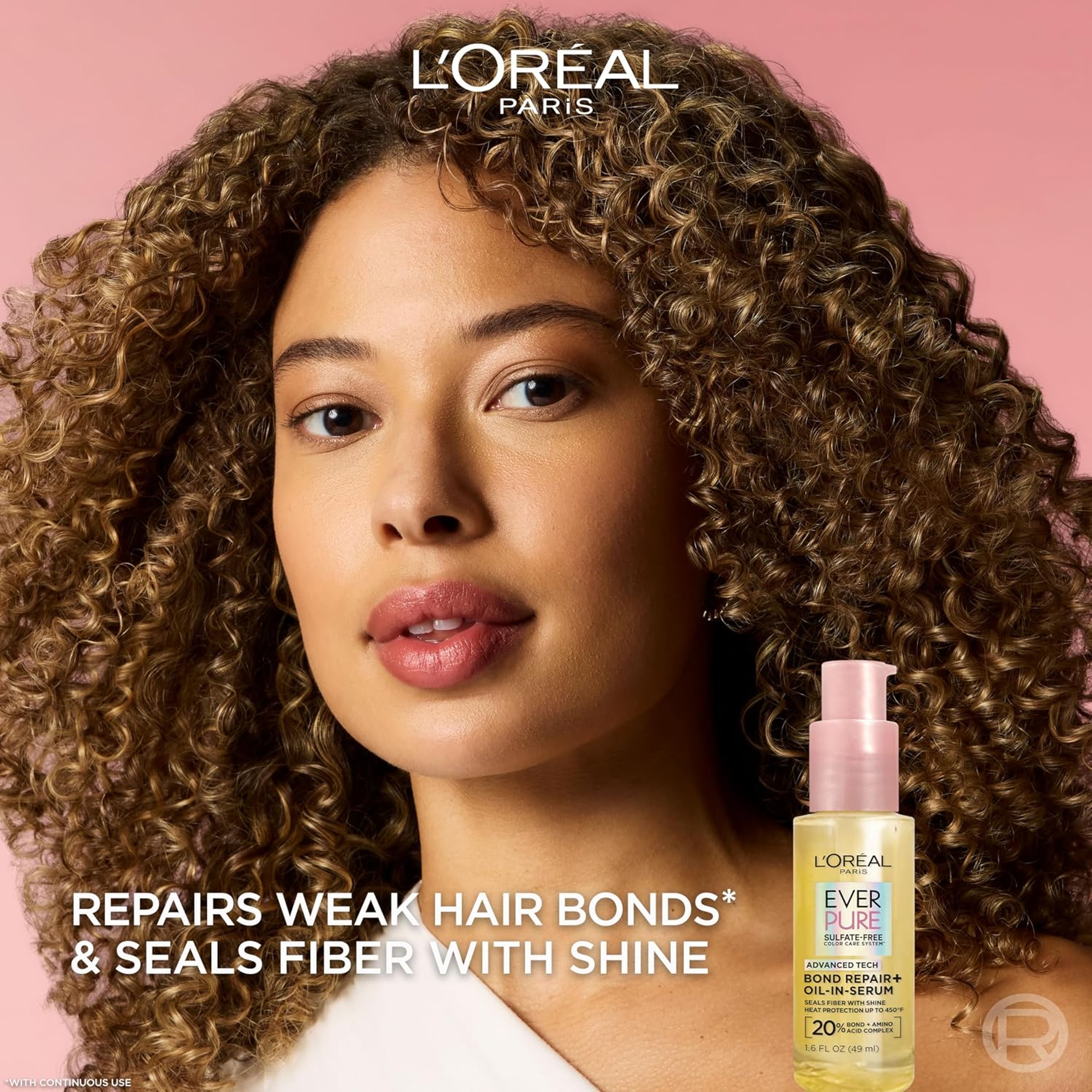 L'Oreal Paris EverPure Bond Repair+ Oil-in-Serum - Heat Protectant & Repair Serum for Dry, Damaged Hair 1.6 fl.oz 2