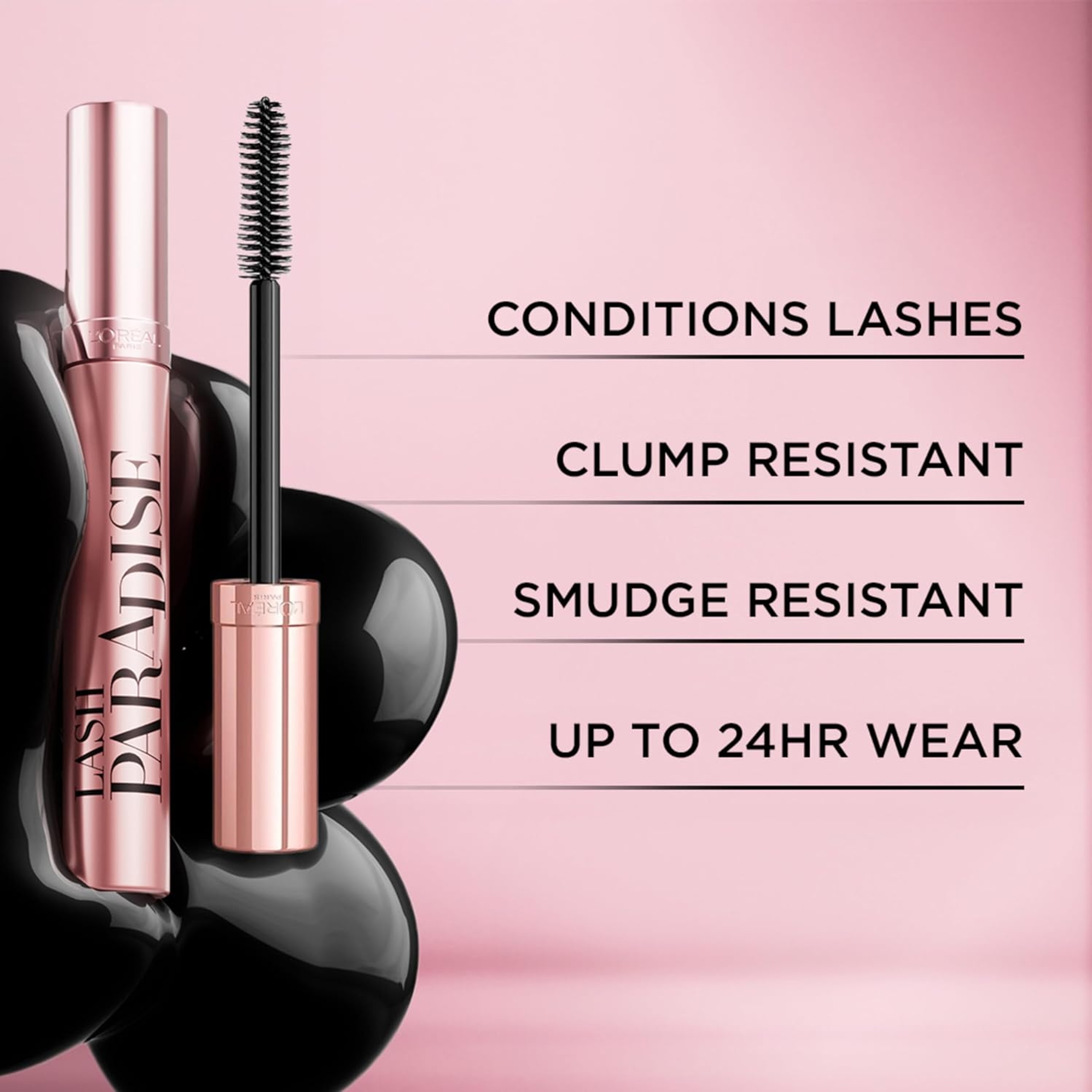 L'Oreal Paris Voluminous Lash Paradise Waterproof Mascara, Blackest Black, 0.25 fl.oz - Long Lasting Volumizing Mascara 6