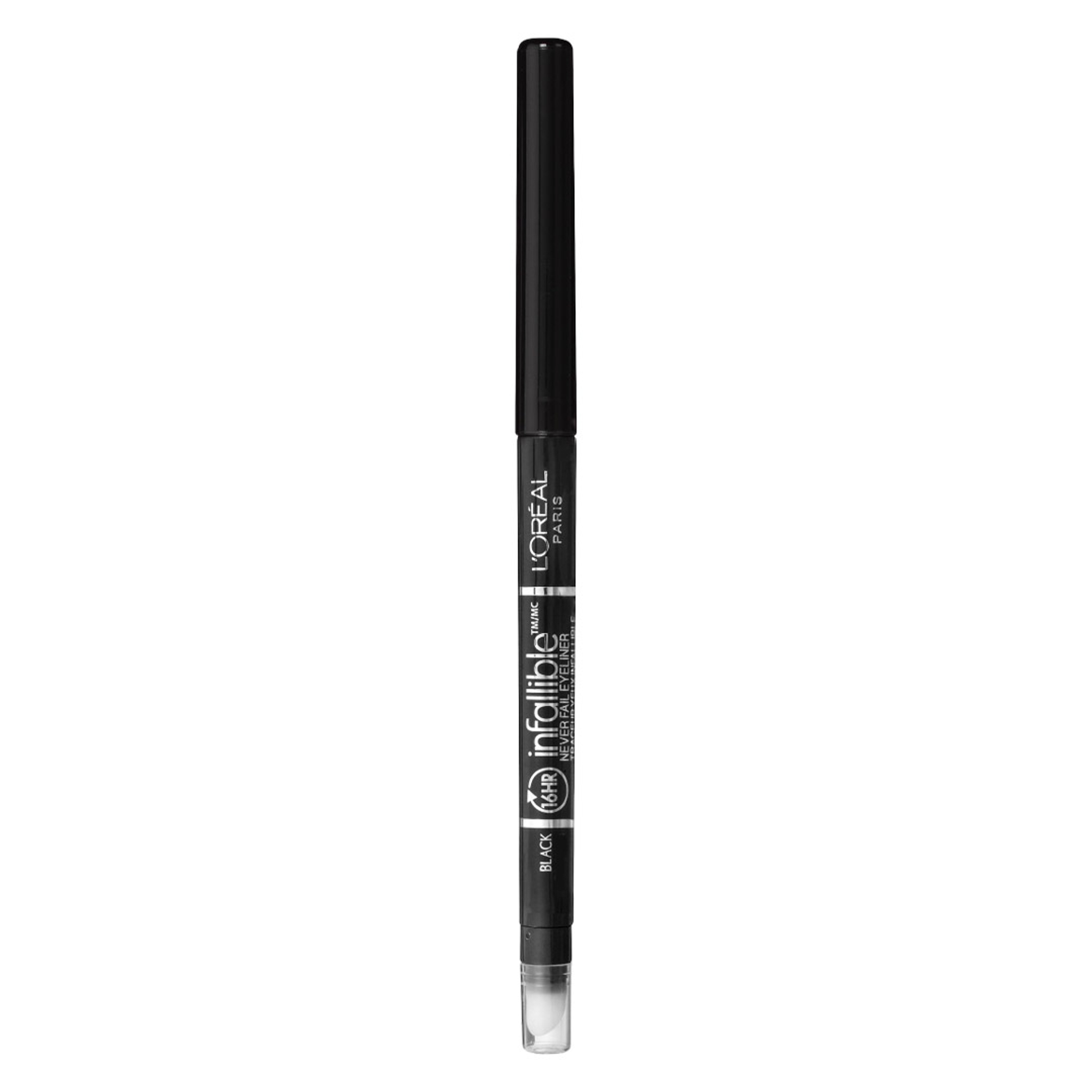 L'Oreal Paris Infallible Never Fail Eyeliner, Black, 1 Count - Mechanical Pencil Eyeline with Built in Sharpener 1