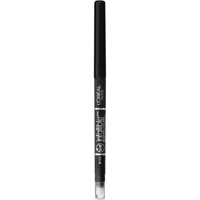 L'Oreal Paris Infallible Never Fail Eyeliner - Mechanical Pencil Eyeline with Built in Sharpener - Black