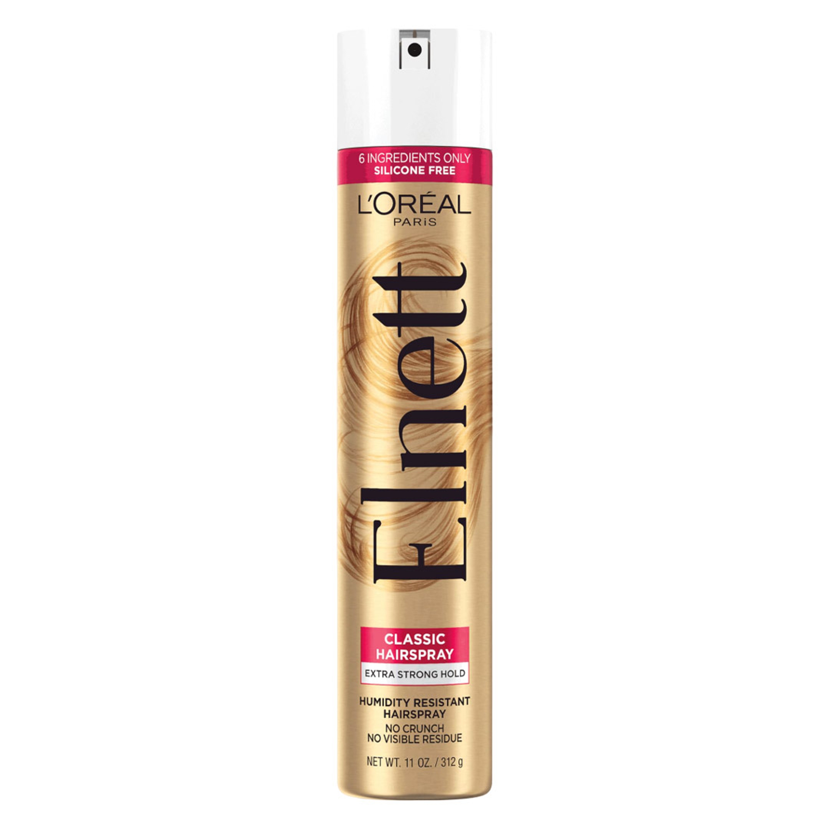 L'Oreal Paris Elnett Classic Hairspray 1 oz - Up to 72HR Extra Strong Hold for Color Treated Hair 1