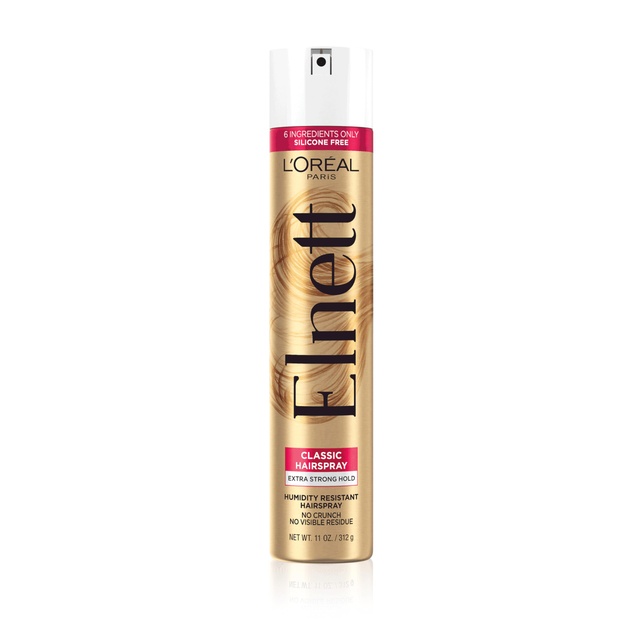 L'Oreal Paris Elnett Classic Hairspray - Up to 72HR Extra Strong Hold for Color Treated Hair 1 oz