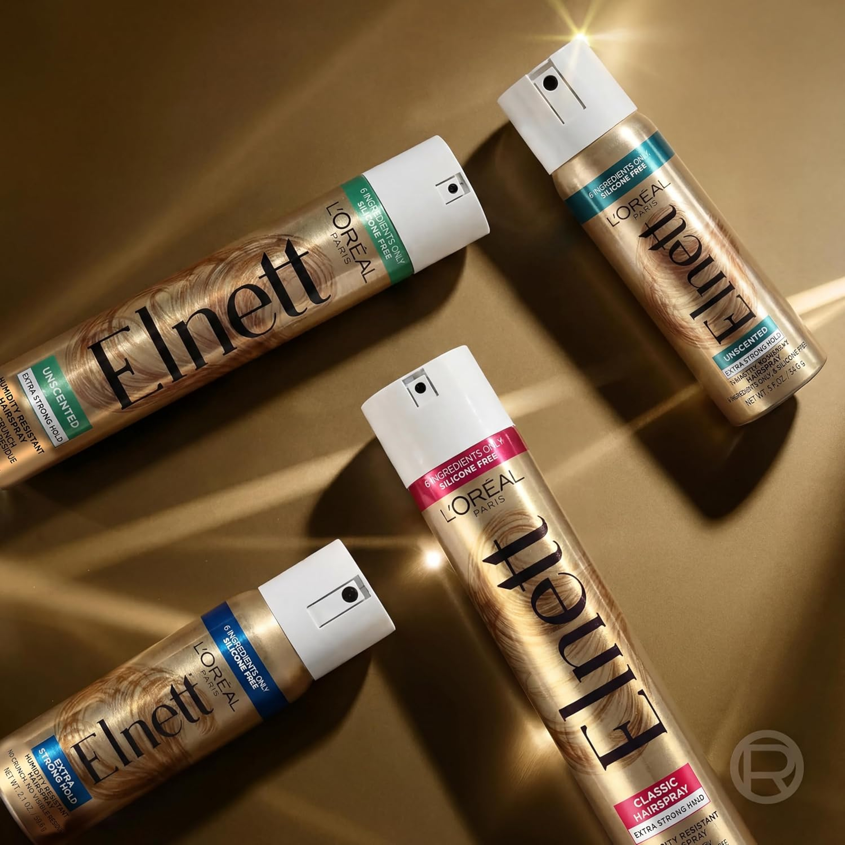 L'Oreal Paris Elnett Classic Hairspray 1 oz - Up to 72HR Extra Strong Hold for Color Treated Hair 8