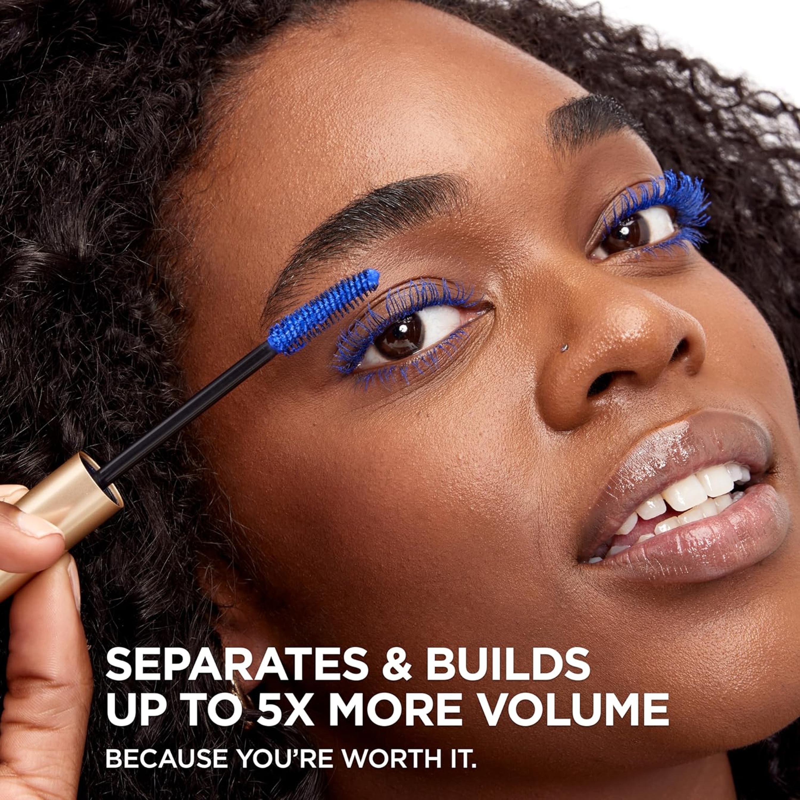 L’Oreal Paris Voluminous Original Mascara - Lightweight Washable Mascara for Bold Volume - Cobalt Blue 0.26 fl.oz 2