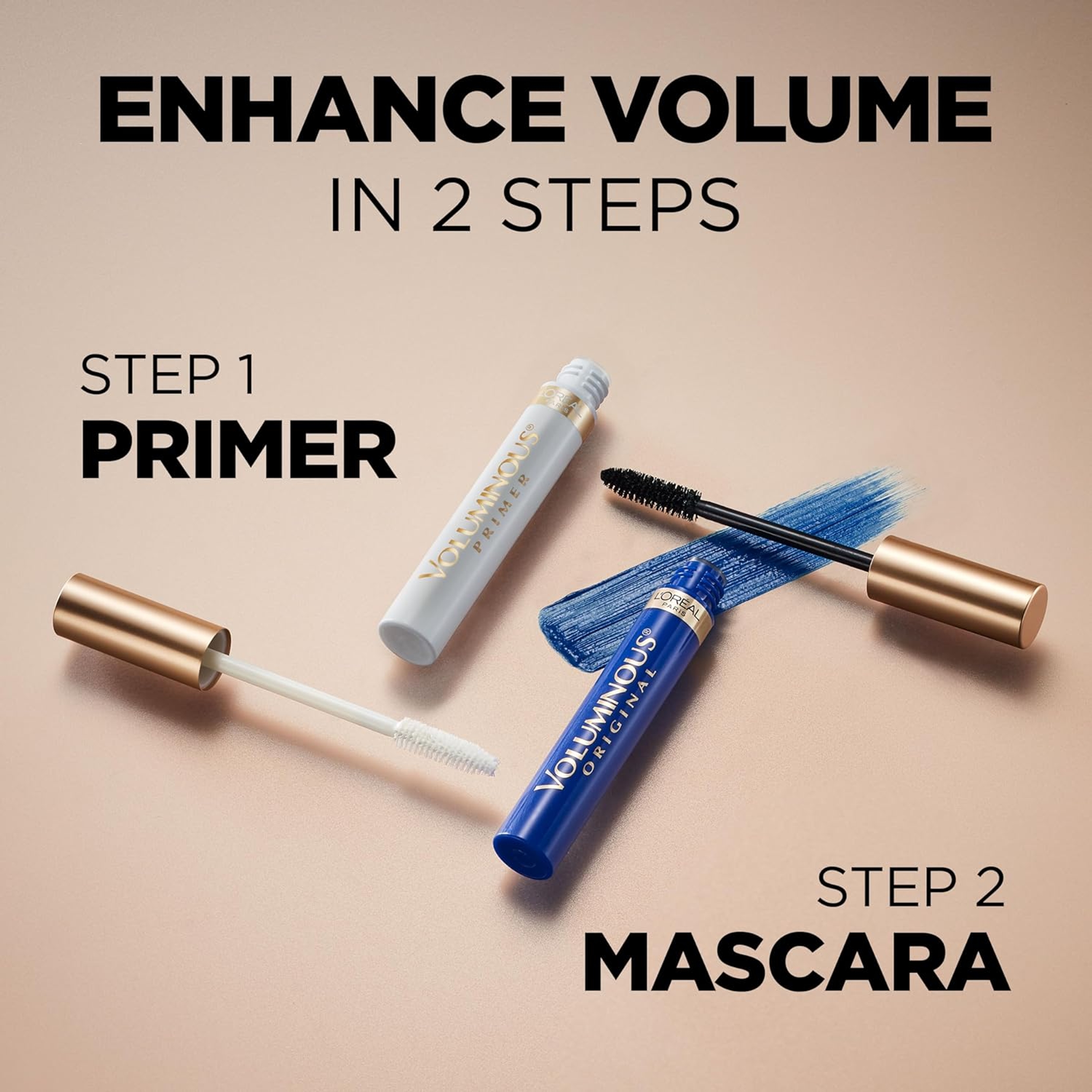 L’Oreal Paris Voluminous Original Mascara - Lightweight Washable Mascara for Bold Volume - Cobalt Blue 0.26 fl.oz 5