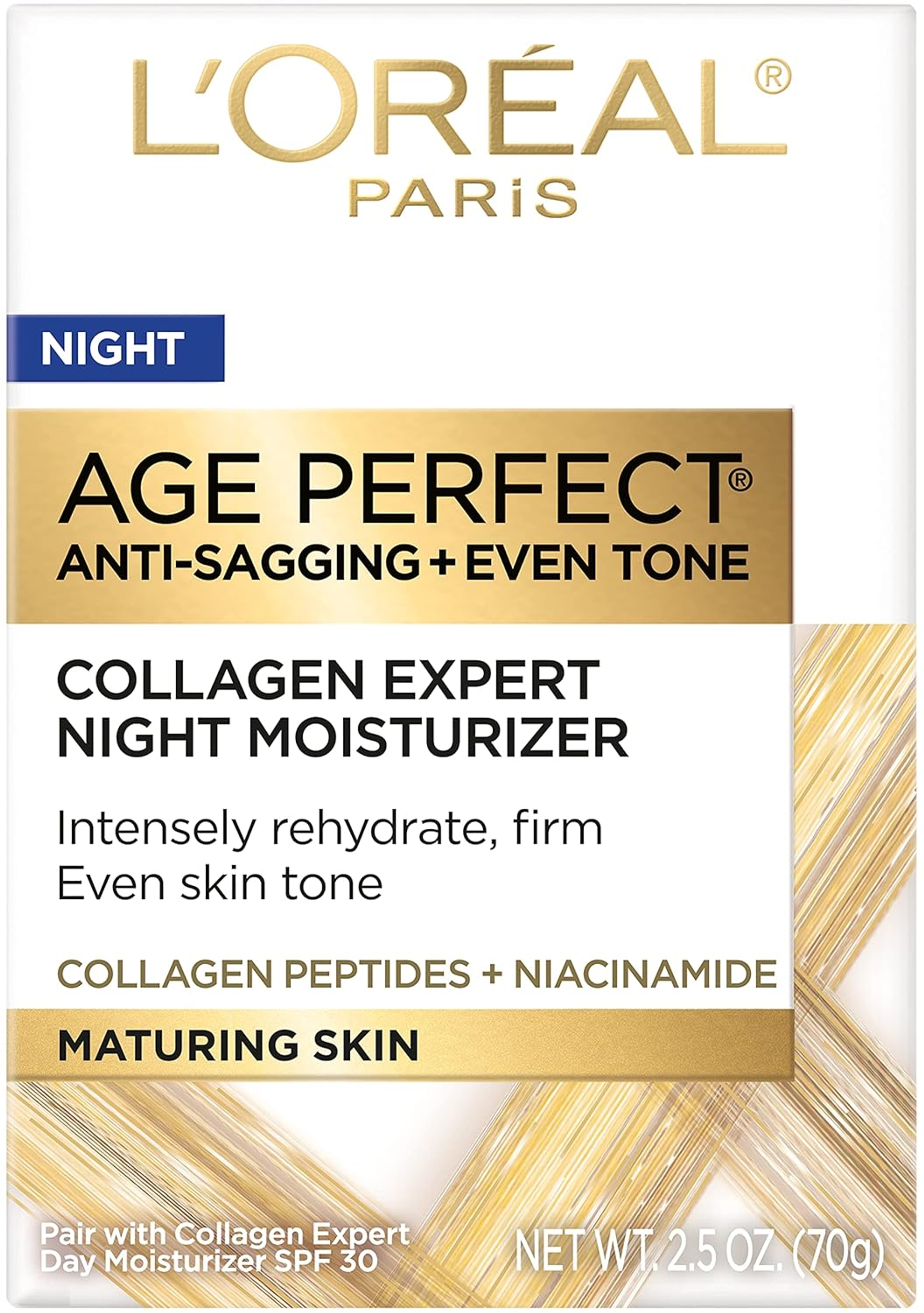 L'Oreal Paris Age Perfect Collagen Expert Night Moisturizer - Anti-Aging Cream for Maturing, Dry Skin 2.5 oz 11
