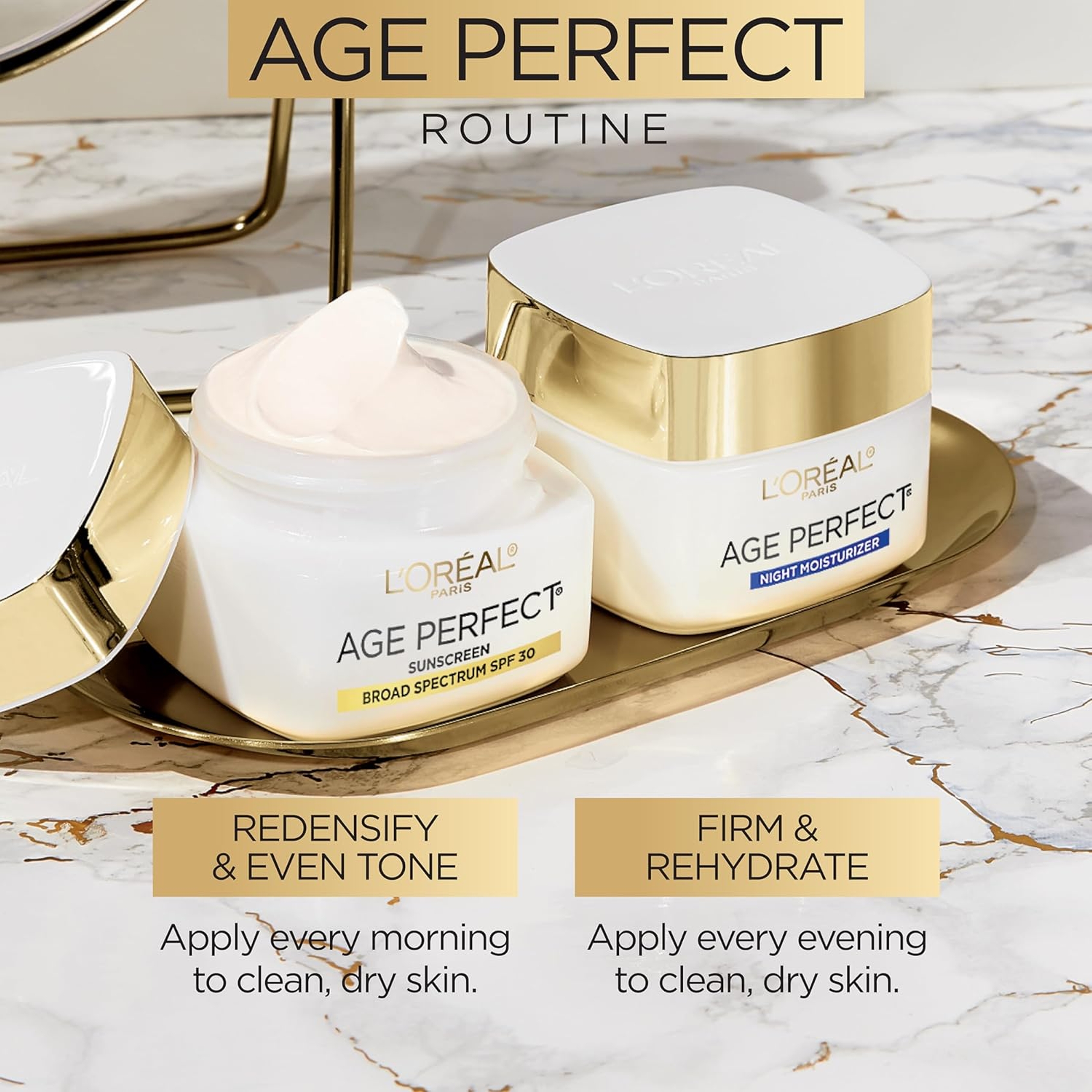 L'Oreal Paris Age Perfect Collagen Expert Night Moisturizer - Anti-Aging Cream for Maturing, Dry Skin 2.5 oz 5