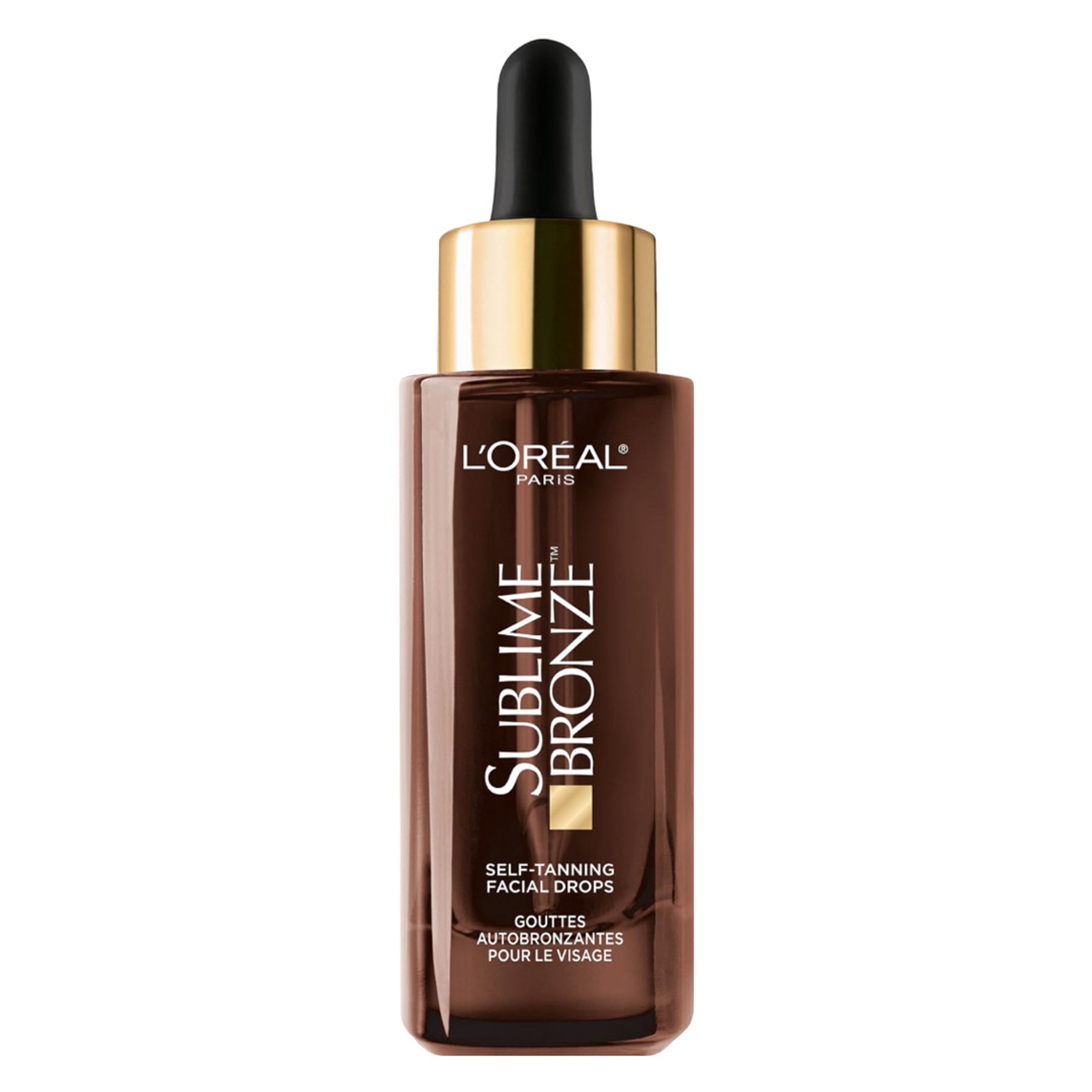 L'Oreal Paris Sublime Bronze Self-Tanning Facial Drops 1 fl.oz - Fragrance-Free Facial Serum with Hyaluronic Acid 1