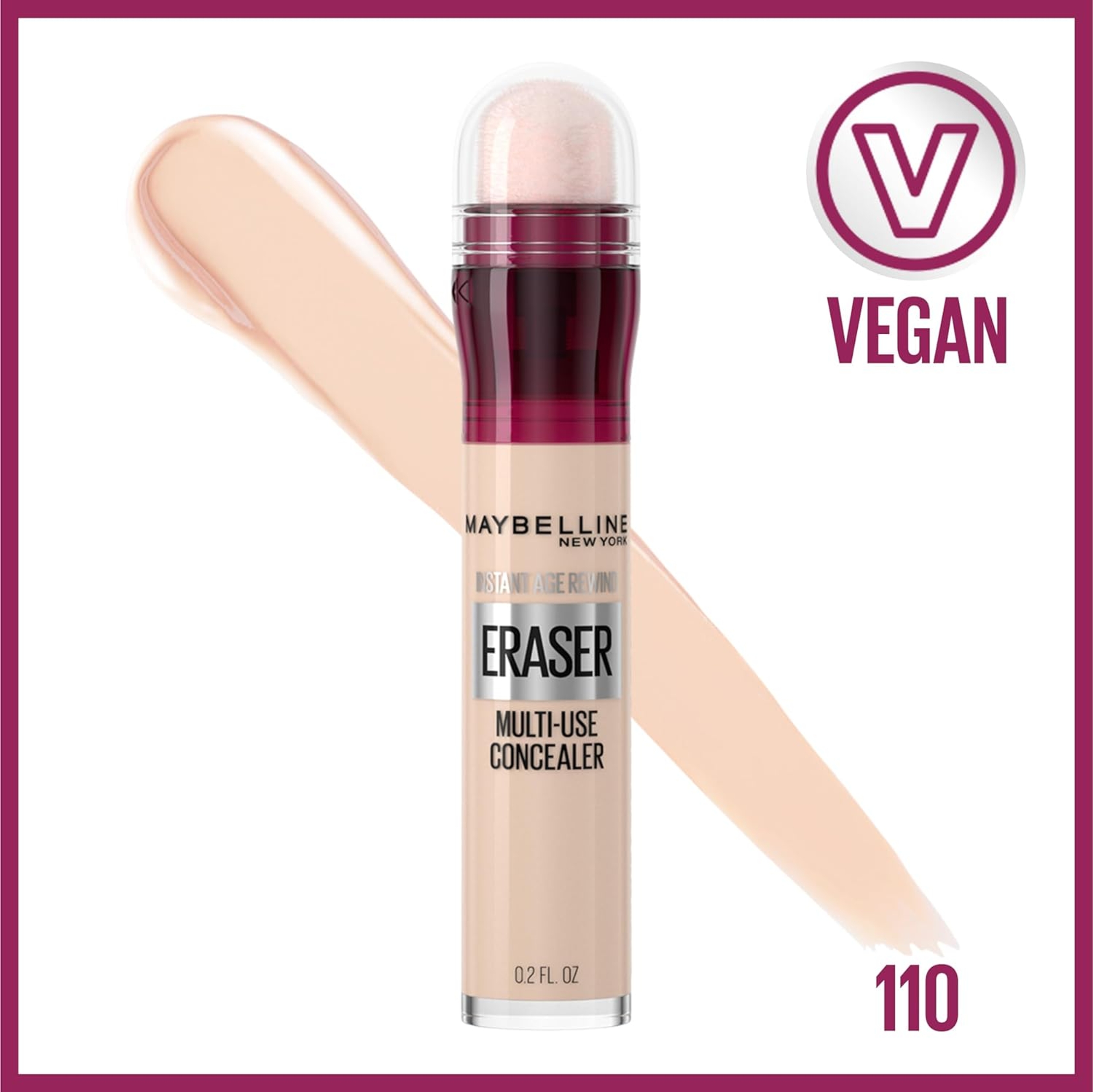 Maybelline Instant Age Rewind Eraser Multi-Use Concealer, 110 Fair, 0.2 fl.oz 2