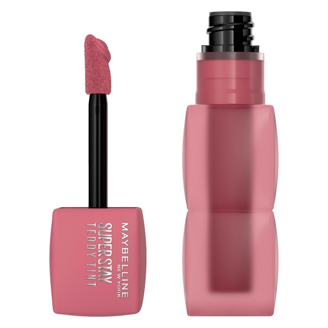 Maybelline Super Stay Teddy Tint, Kneehigh, 0.17 fl.oz - Long-Lasting Matte Lip Tint for Up to 12HR Wear