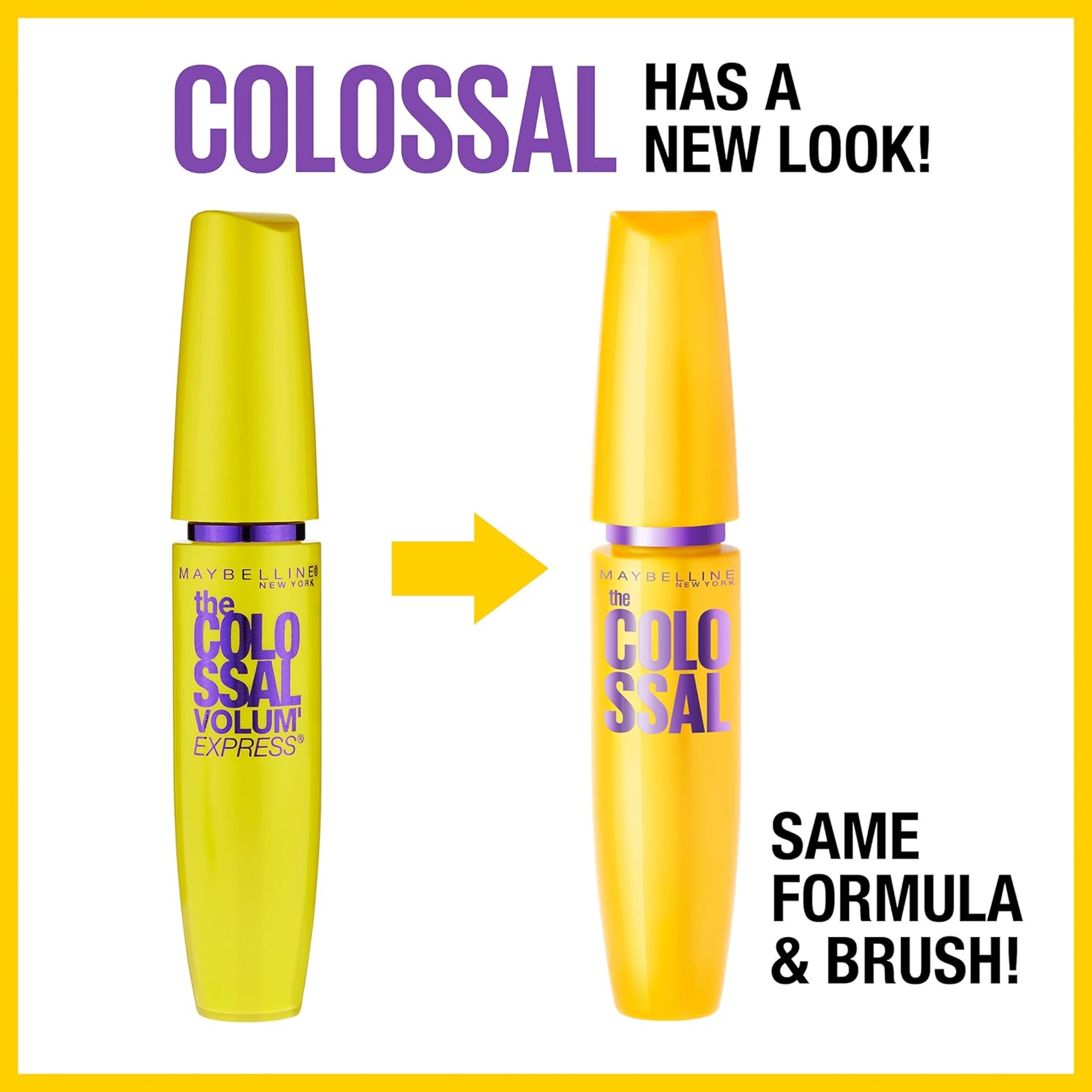 Maybelline The Colossal Washable Mascara, Glam Black, 1 Count - Thicker & More Voluminous Lashes 2