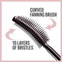 Maybelline Lash Sensational Waterproof Mascara, Very Black, 0.3 fl.oz - Lengthening & Volumizing Full Fan Effect 3