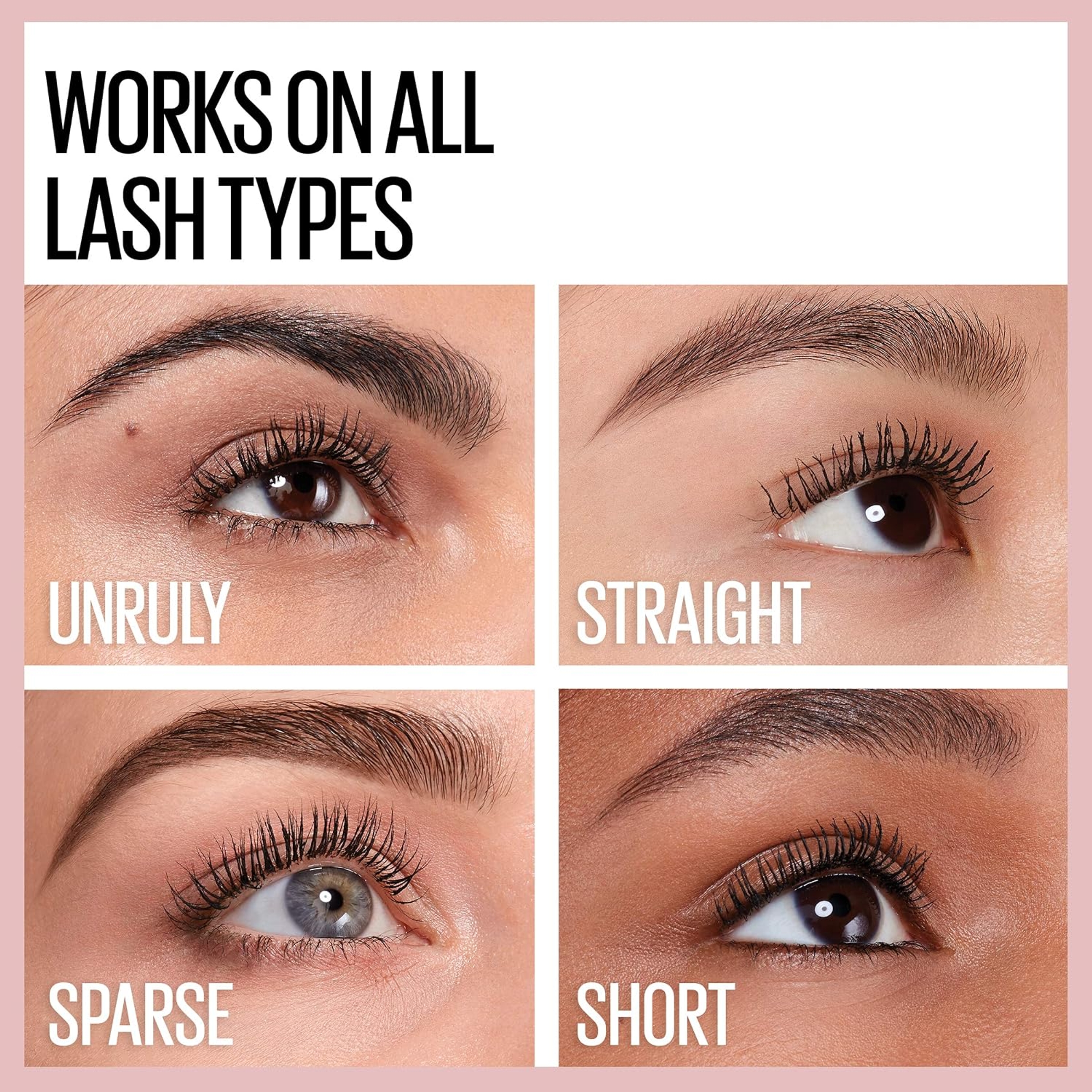 Maybelline Lash Sensational Waterproof Mascara, Very Black, 0.3 fl.oz - Lengthening & Volumizing Full Fan Effect 4