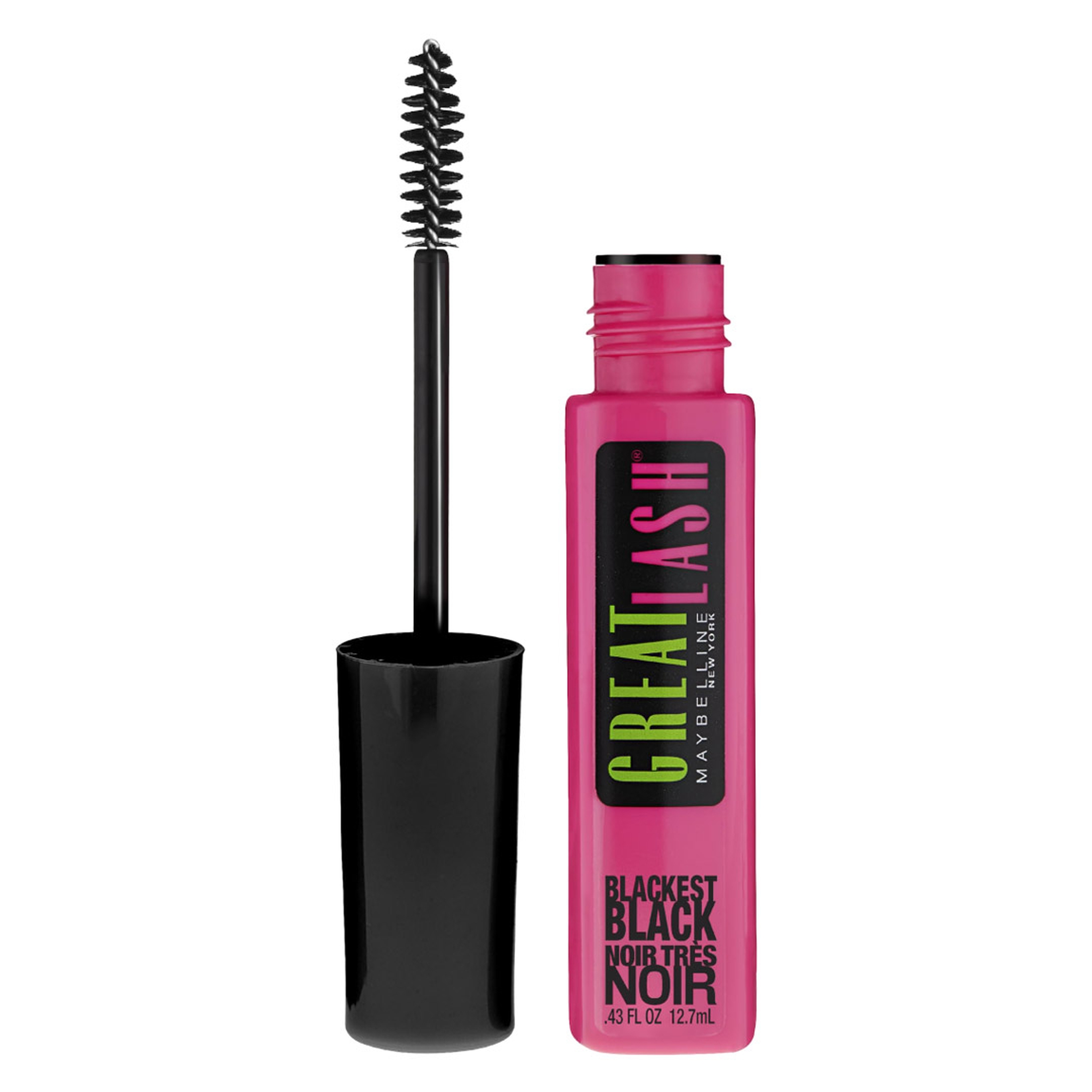 Maybelline Great Lash Washable Mascara, Blackest Black, 0.43 fl.oz - Volumizing Natural-Looking Mascara 1