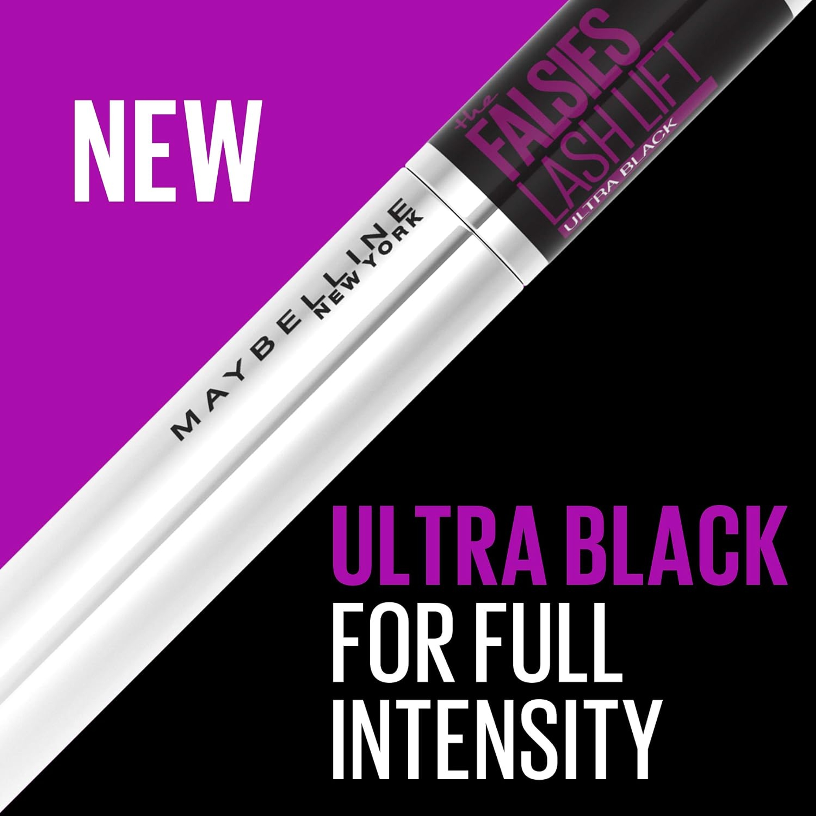 Maybelline The Falsies Lash Lift Washable Mascara, Ultra Black, 1 Count - Dramatic Volume, Long & Lifted Lashes 2