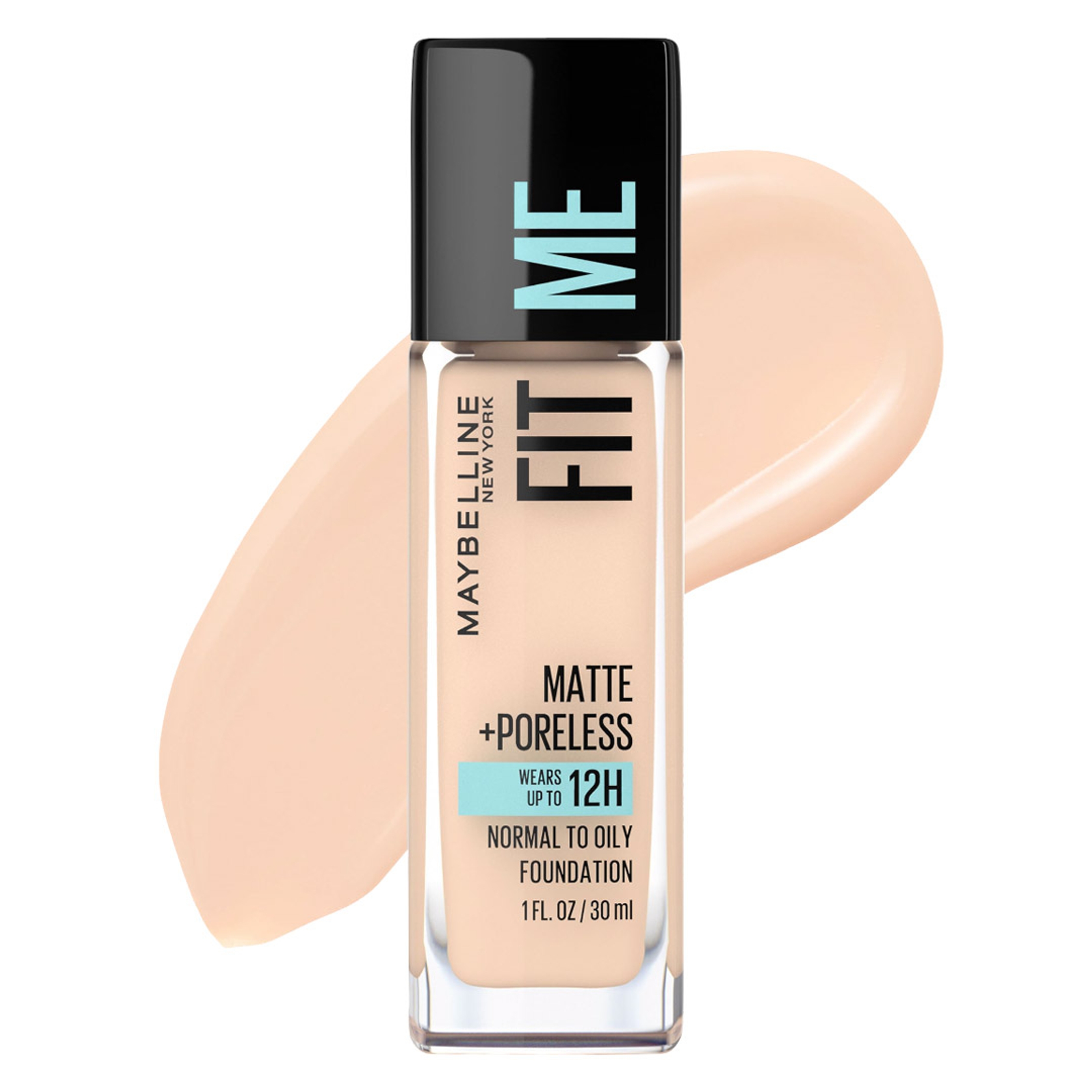 Maybelline Fit Me Matte + Poreless Foundation, 112 Natural Ivory, 1 fl.oz - Liquid Oil-Free Foundation 1
