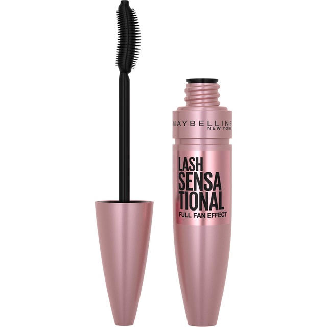 Maybelline Lash Sensational Washable Mascara, Brownish Black, 0.32 fl.oz - Lengthening & Volumizing Full Fan Effect