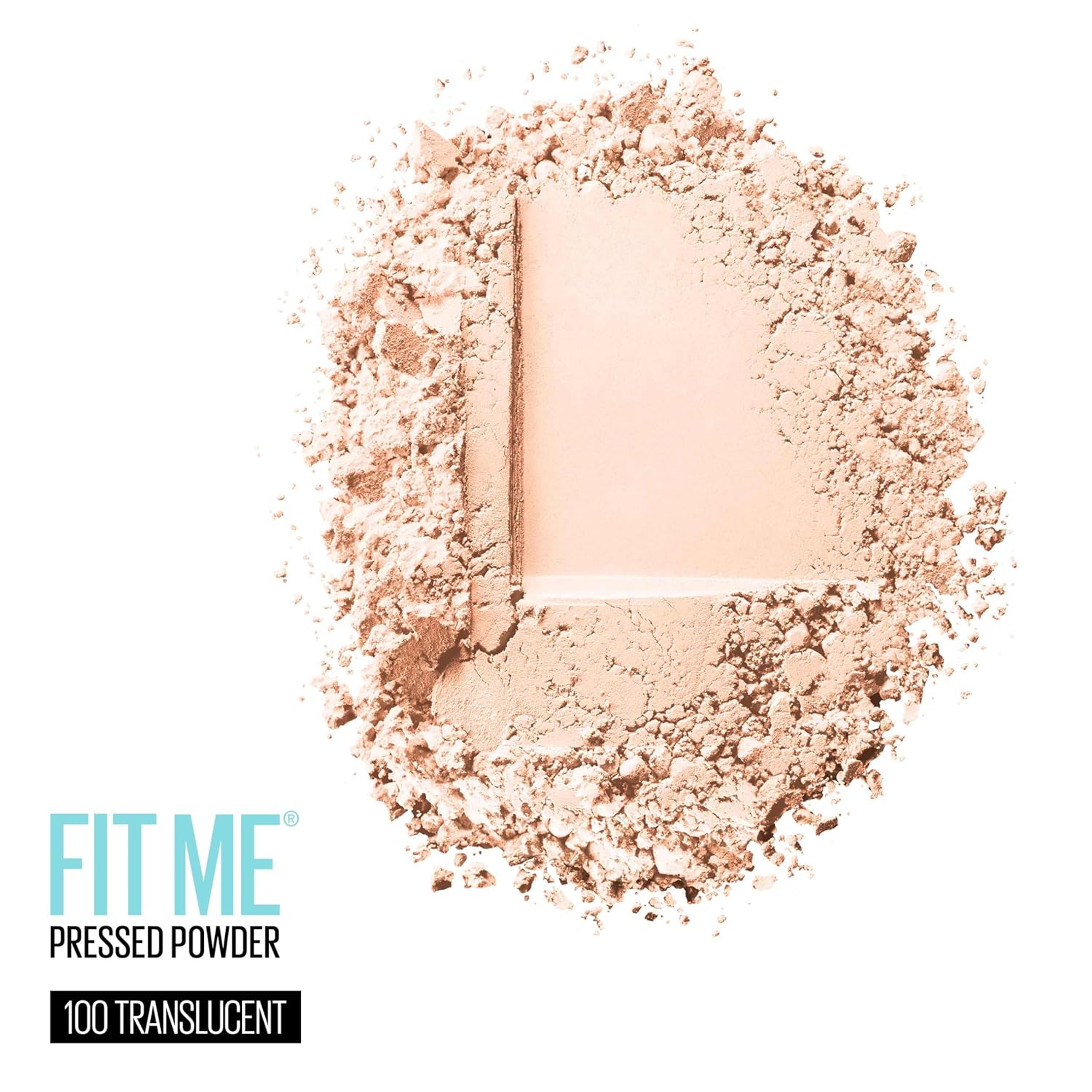Maybelline Fit Me Matte + Poreless Powder Foundation - Pressed Powder & Setting Powder - 100 Translucent 0.29 oz 2
