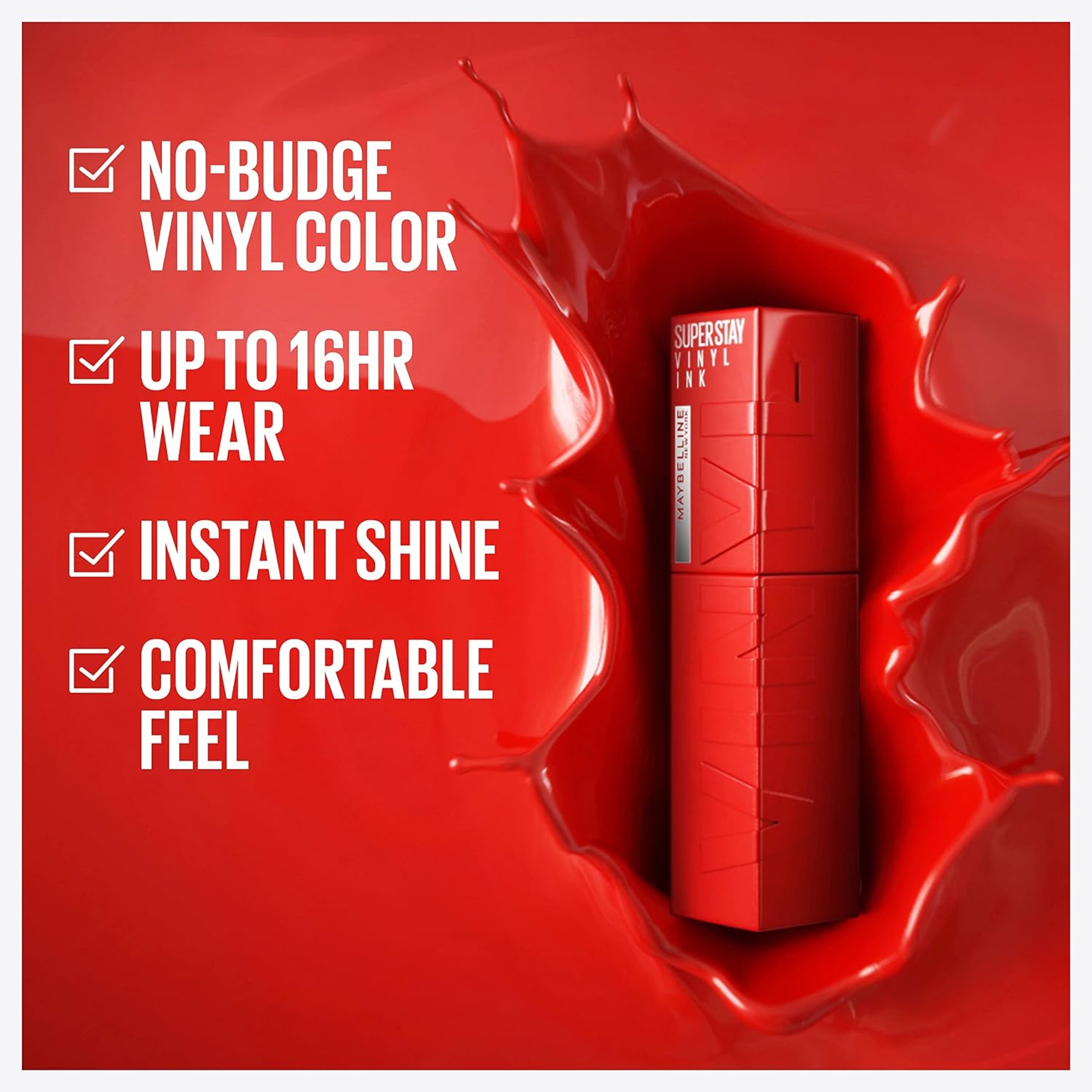Maybelline Super Stay Vinyl Ink Longwear Liquid Lipcolor, Royal, 0.14 fl.oz - Highly Pigmented Color & Instant Shine 2