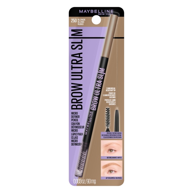 Maybelline Brow Ultra Slim Micro-Definer Pencil - Brow Pencil for Defined Eyebrows - Blonde
