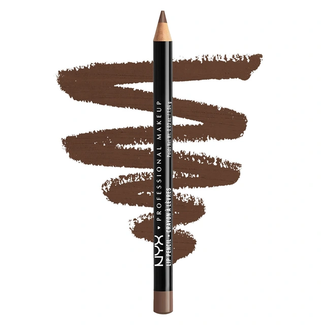 NYX Professional Makeup Slim Lip Pencil, Espresso, 0.03 oz - Long-Lasting Creamy Lip Liner