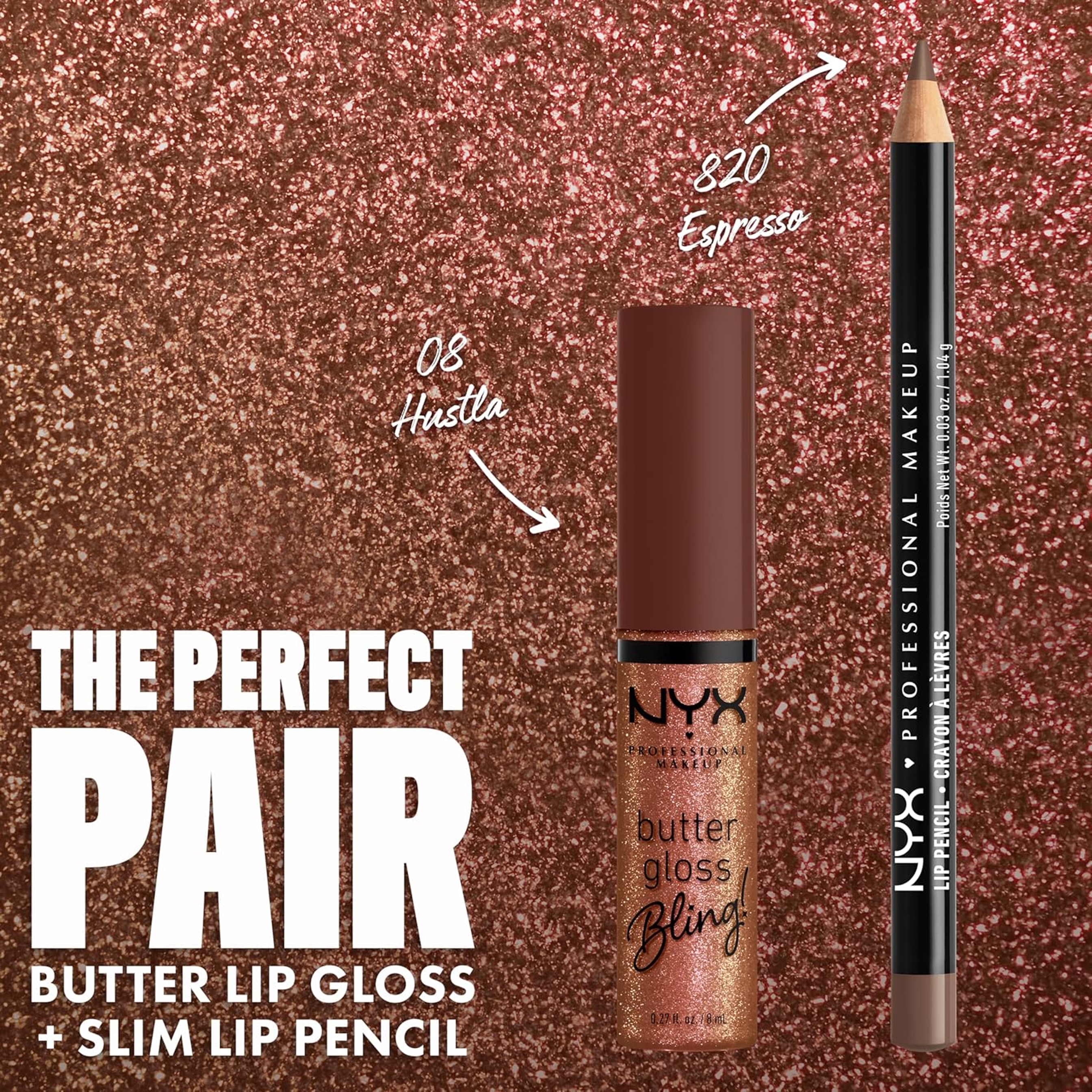 NYX Professional Makeup Slim Lip Pencil, Espresso, 0.03 oz - Long-Lasting Creamy Lip Liner 3
