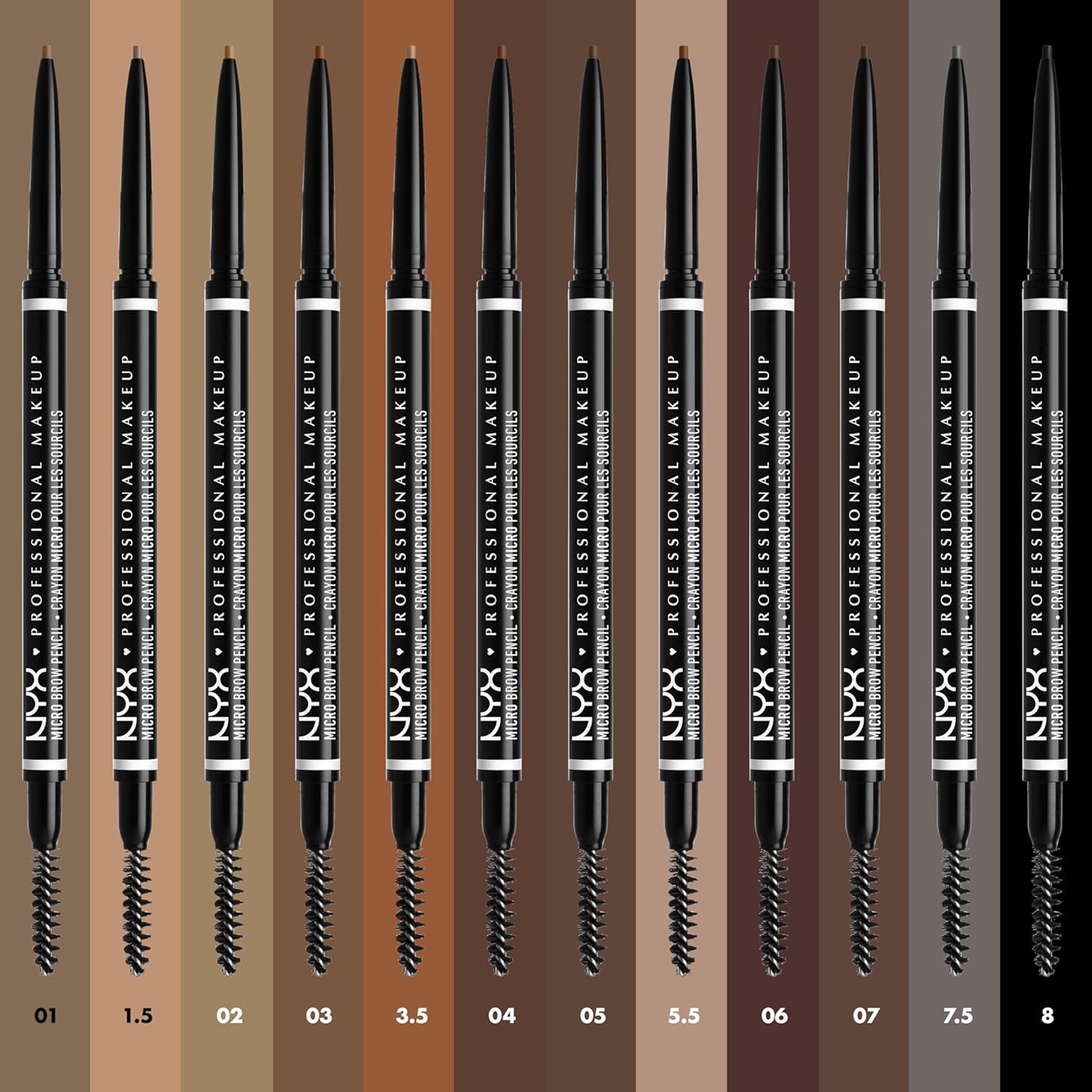 NYX Professional Makeup Micro Brow Pencil, Black, 1 Count - Precise Eyebrow Pencil 5