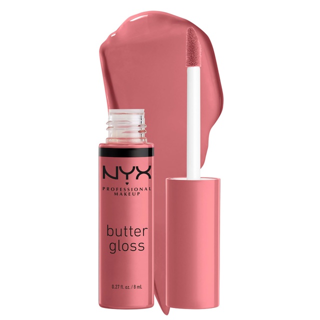 NYX Professional Makeup Butter Gloss Lip Gloss, Tiramisu, 0.27 fl.oz - Non-Sticky & Shiny Vegan Lip Makeup