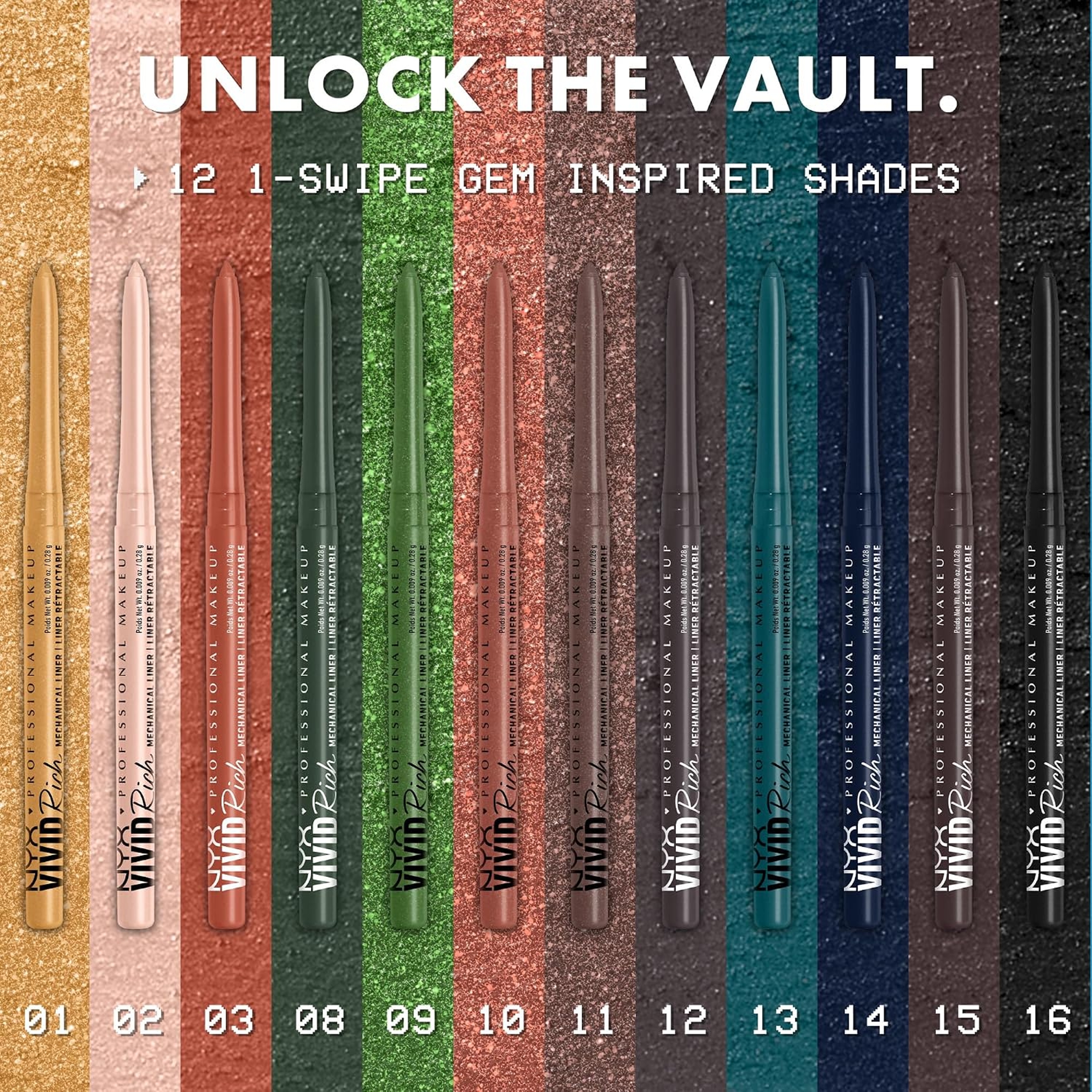 NYX Professional Makeup Vivid Rich Mechanical Eye Pencil, 11 Under the Moonstone, 1 Count - Creamy Retractable Eyeliner 5