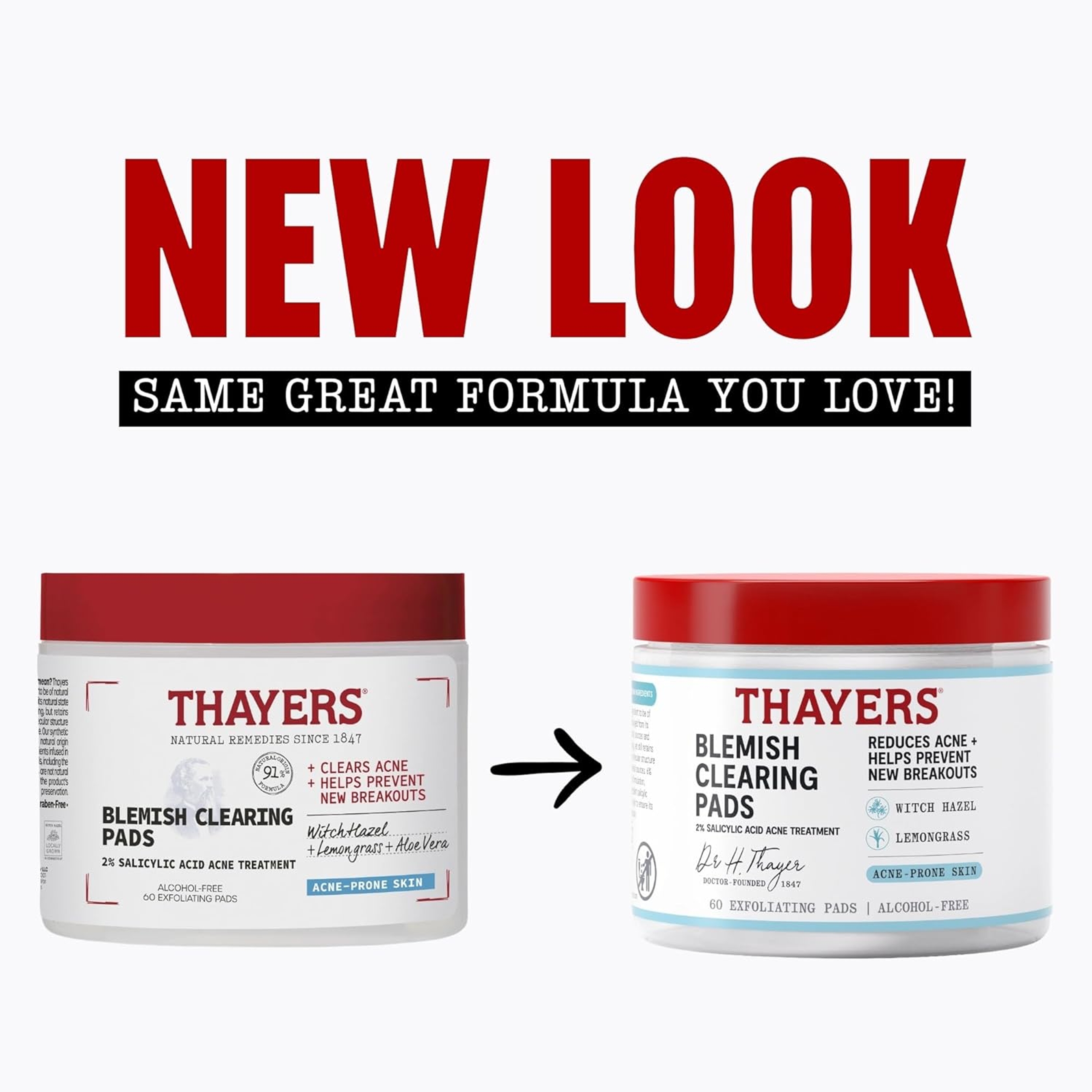 Thayers Blemish Clearing Pads (60 Pads) - Salicylic Acid Acne Treatment for Face 3