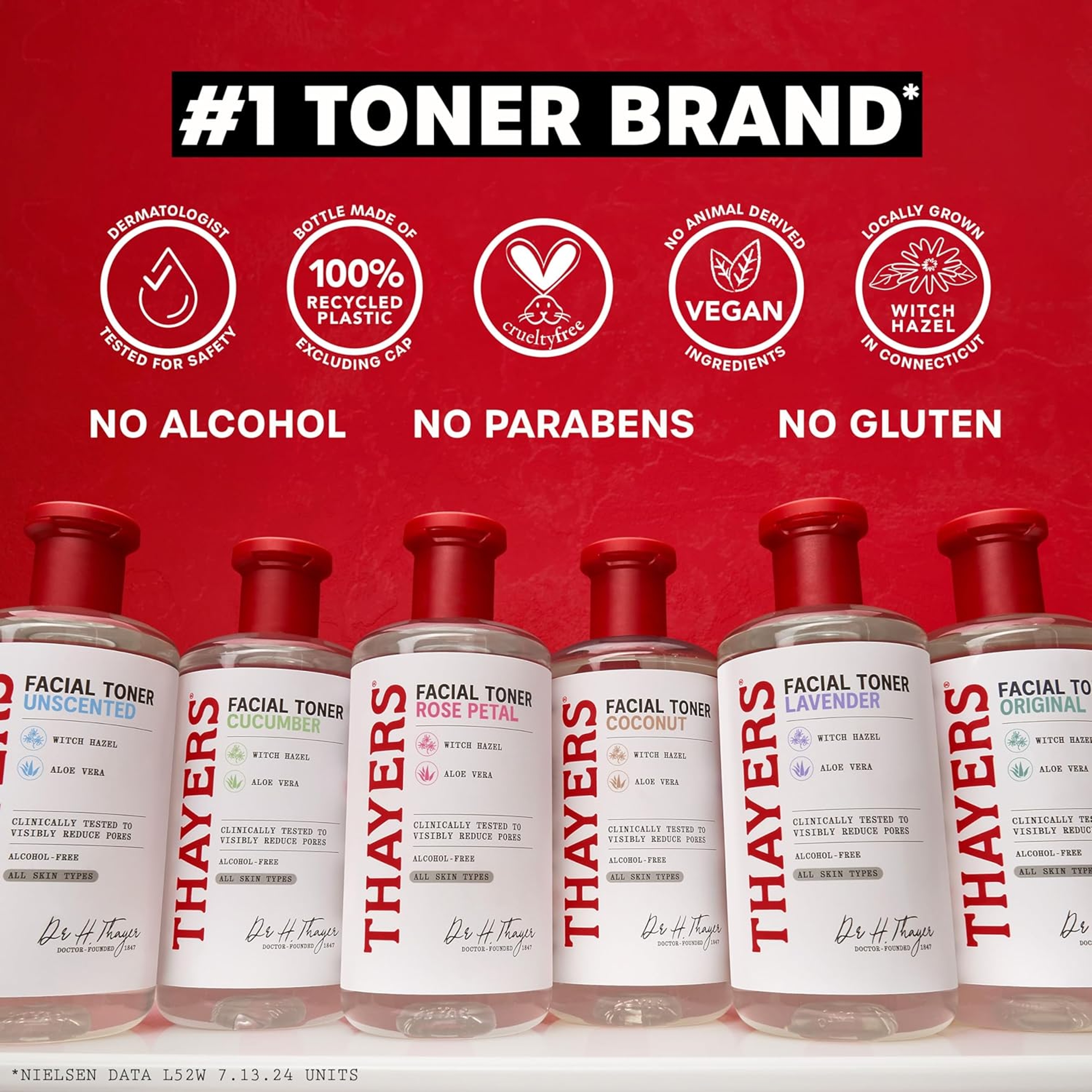 Thayers Unscented Facial Toner 12 fl.oz - Alcohol-Free, Hydrating & Soothing with Witch Hazel & Aloe Vera 9