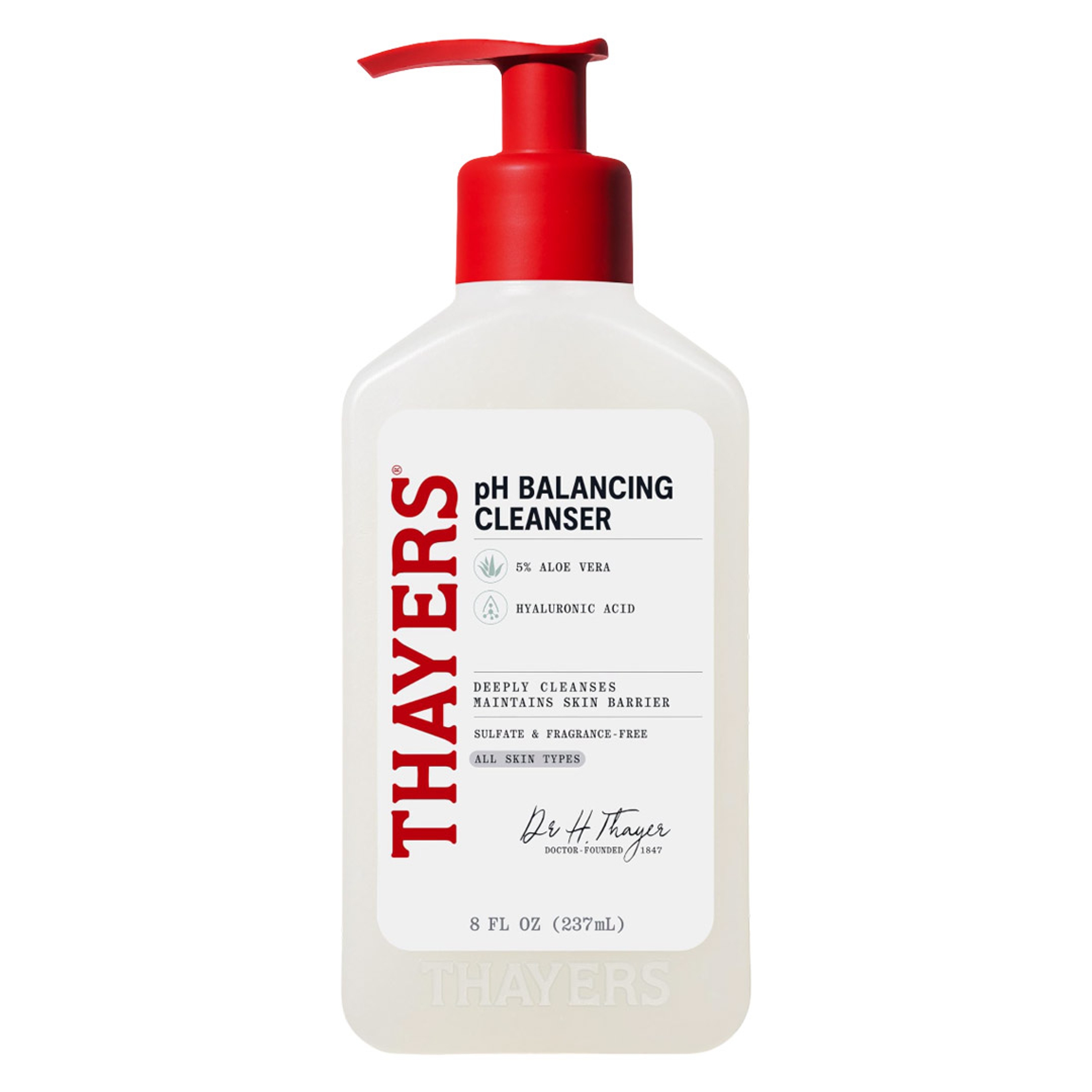 Thayers pH Balancing Daily Cleanser 8 fl.oz - Gentle Hydrating Face Wash with Aloe Vera 1