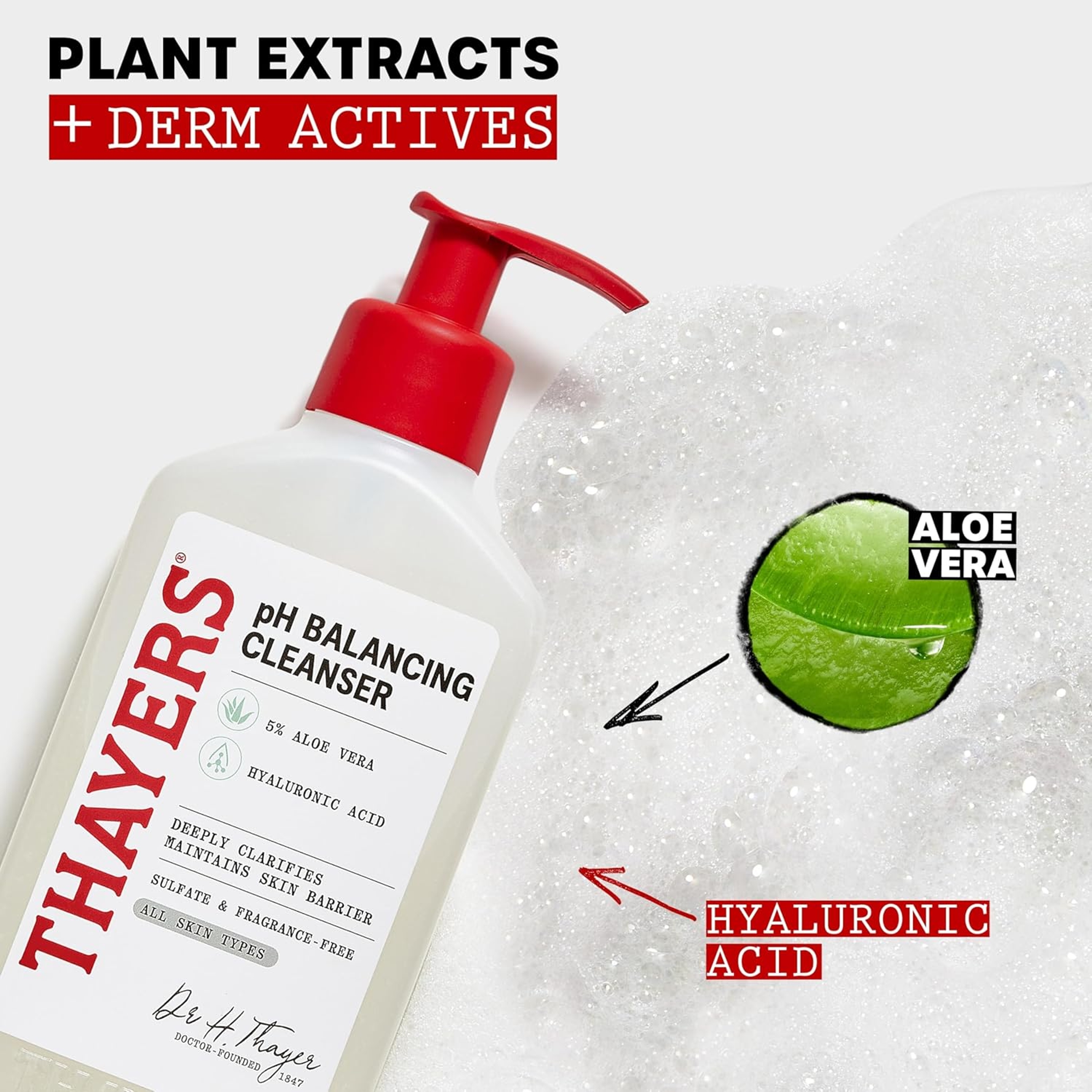 Thayers pH Balancing Daily Cleanser 8 fl.oz - Gentle Hydrating Face Wash with Aloe Vera 4