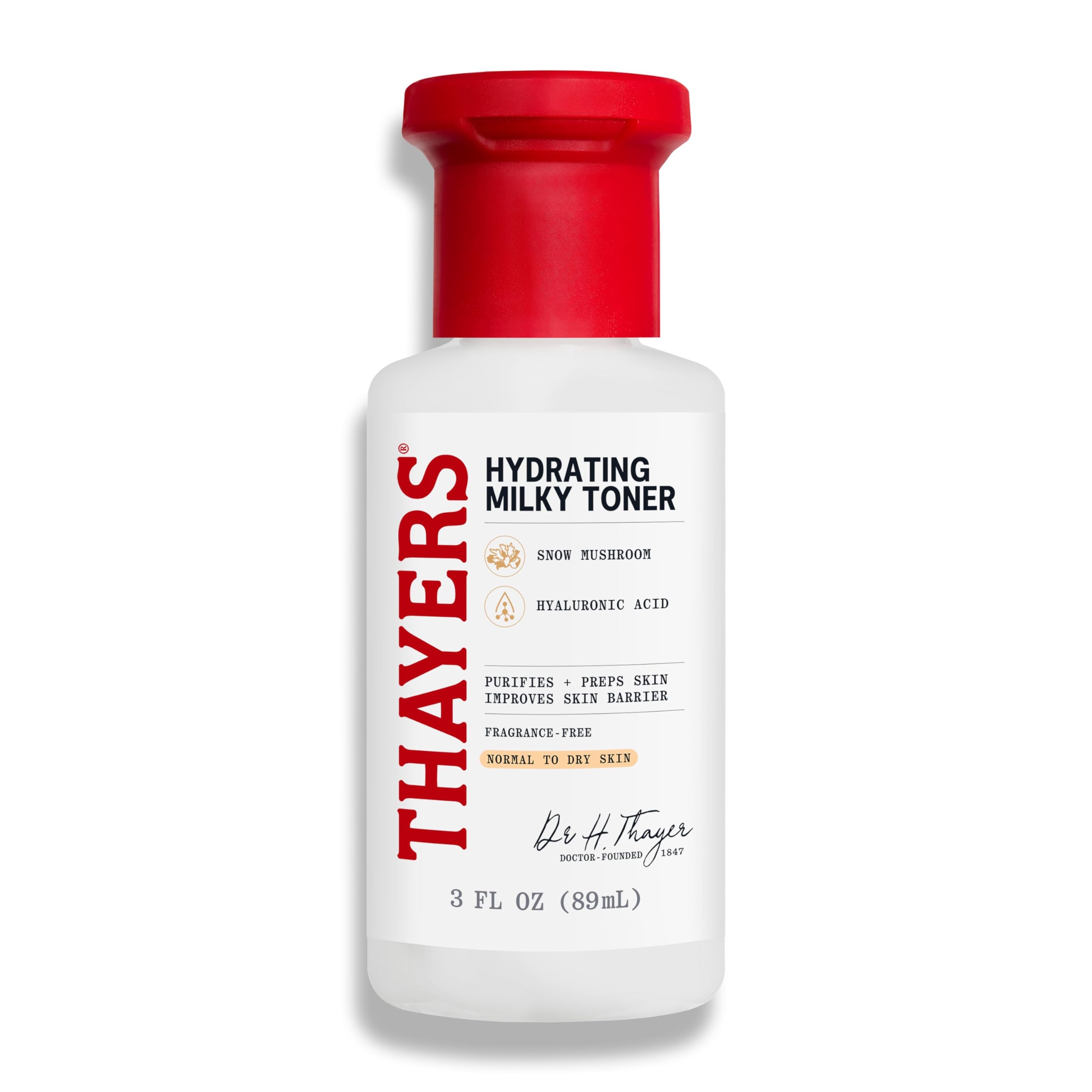Thayers Hydrating Milky Toner 3 fl.oz - Gentle Hydrating Facial Toner with Snow Mushroom & Hyaluronic Acid 1