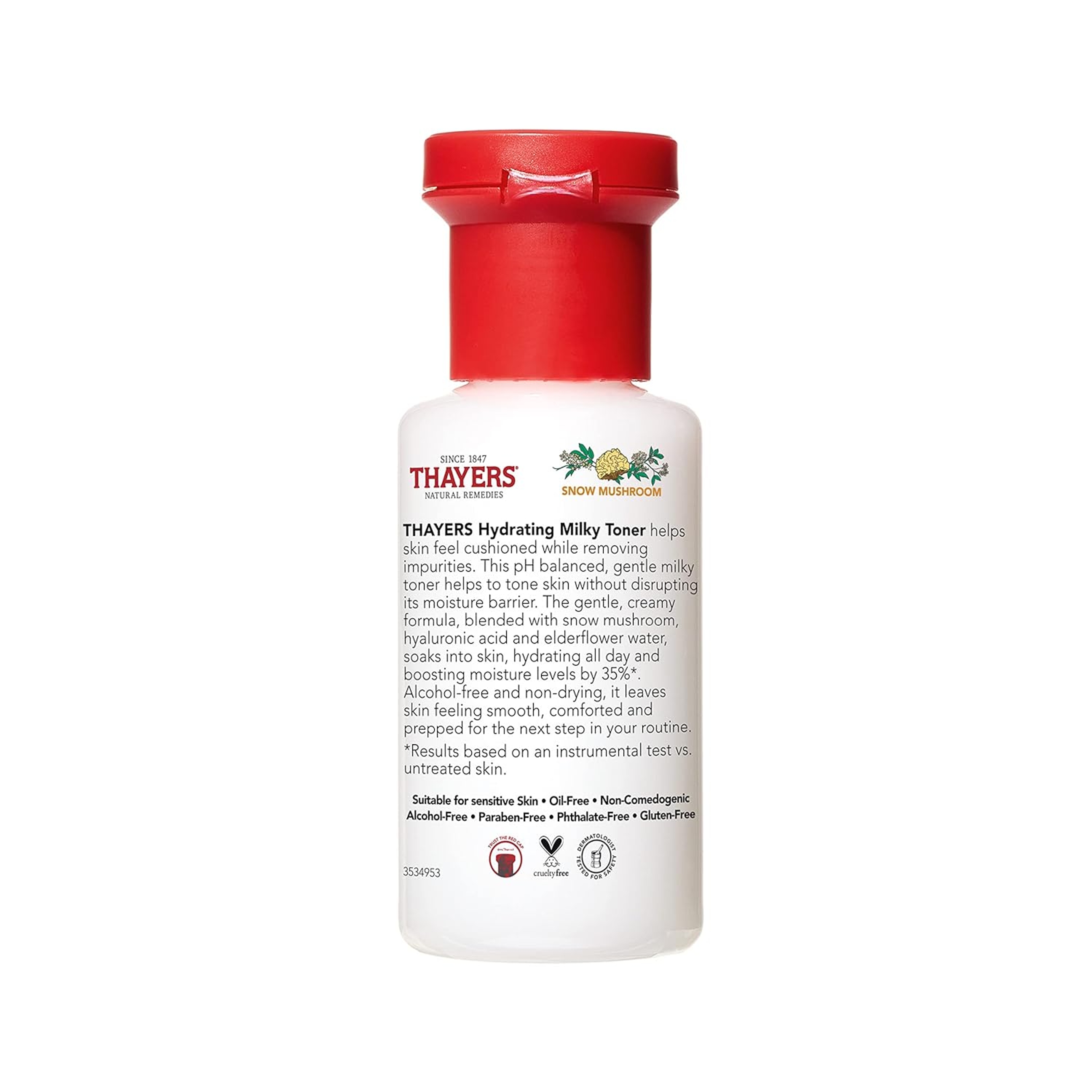 Thayers Hydrating Milky Toner 3 fl.oz - Gentle Hydrating Facial Toner with Snow Mushroom & Hyaluronic Acid 2
