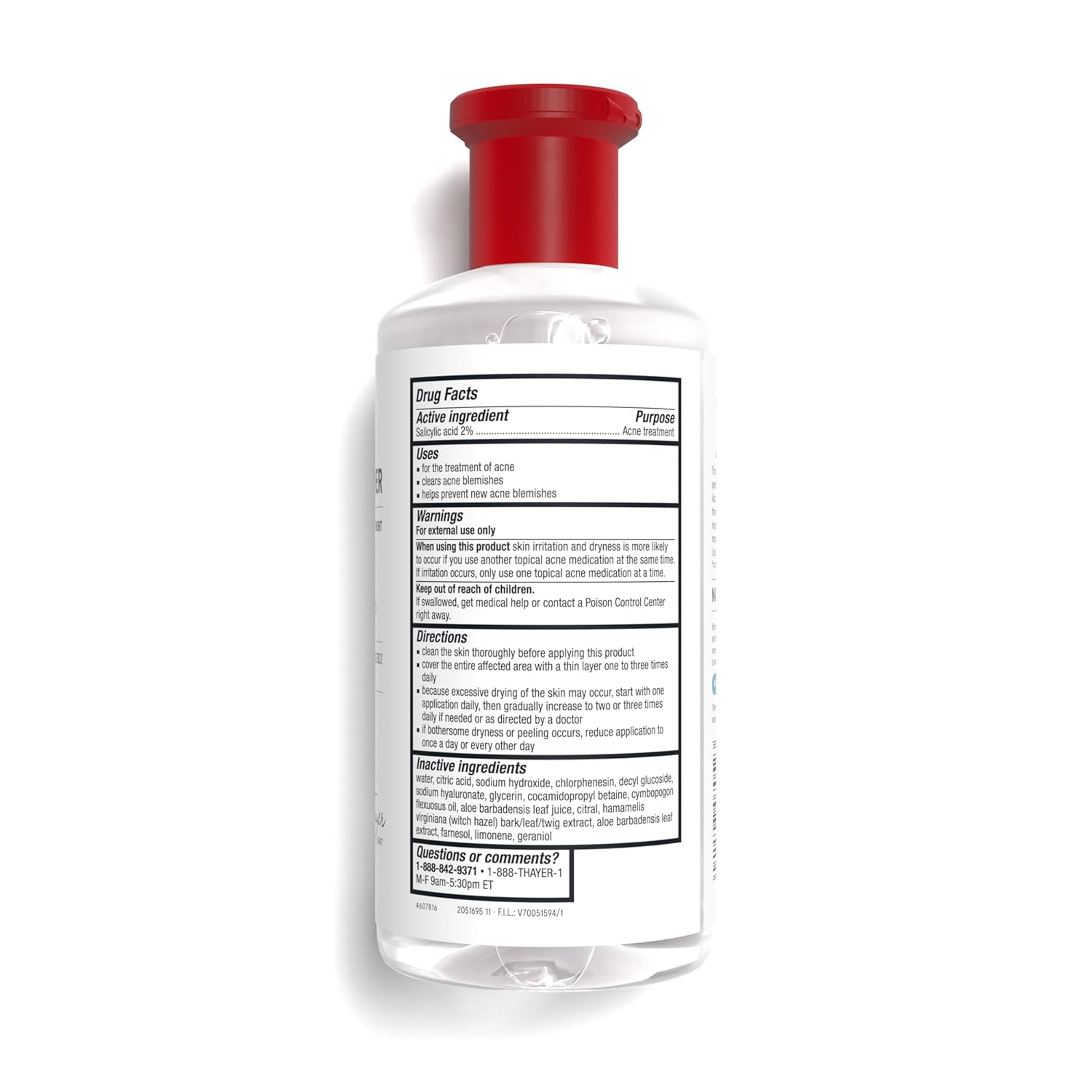 Thayers Blemish Clearing 2% BHA Toner 12 fl.oz - Salicylic Acid Acne Treatment Face Toner 9