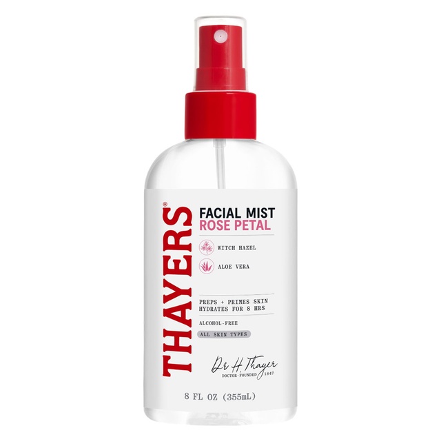 Thayers Rose Petal Facial Toner Mist 8 fl.oz - Alcohol-Free, Soothing & Hydrating with Witch Hazel & Aloe Vera