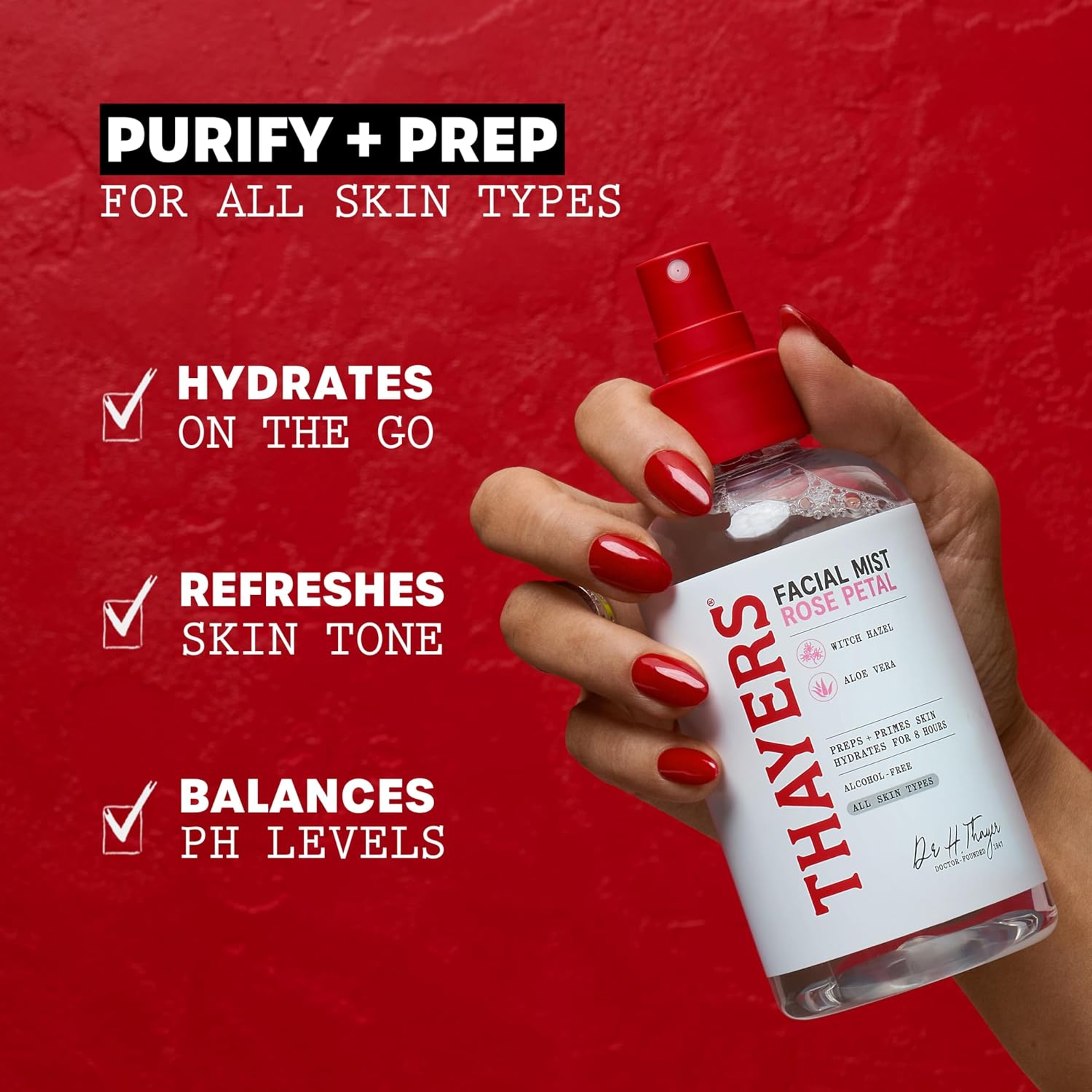 Thayers Rose Petal Facial Toner Mist 8 fl.oz - Alcohol-Free, Soothing & Hydrating with Witch Hazel & Aloe Vera 2