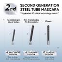 Judydoll 3D Curling Iron Mascara, 01 Black, 0.07 oz - 6° Precision Design Tubing Mascara with Ultra-Fine Metal Wand 6