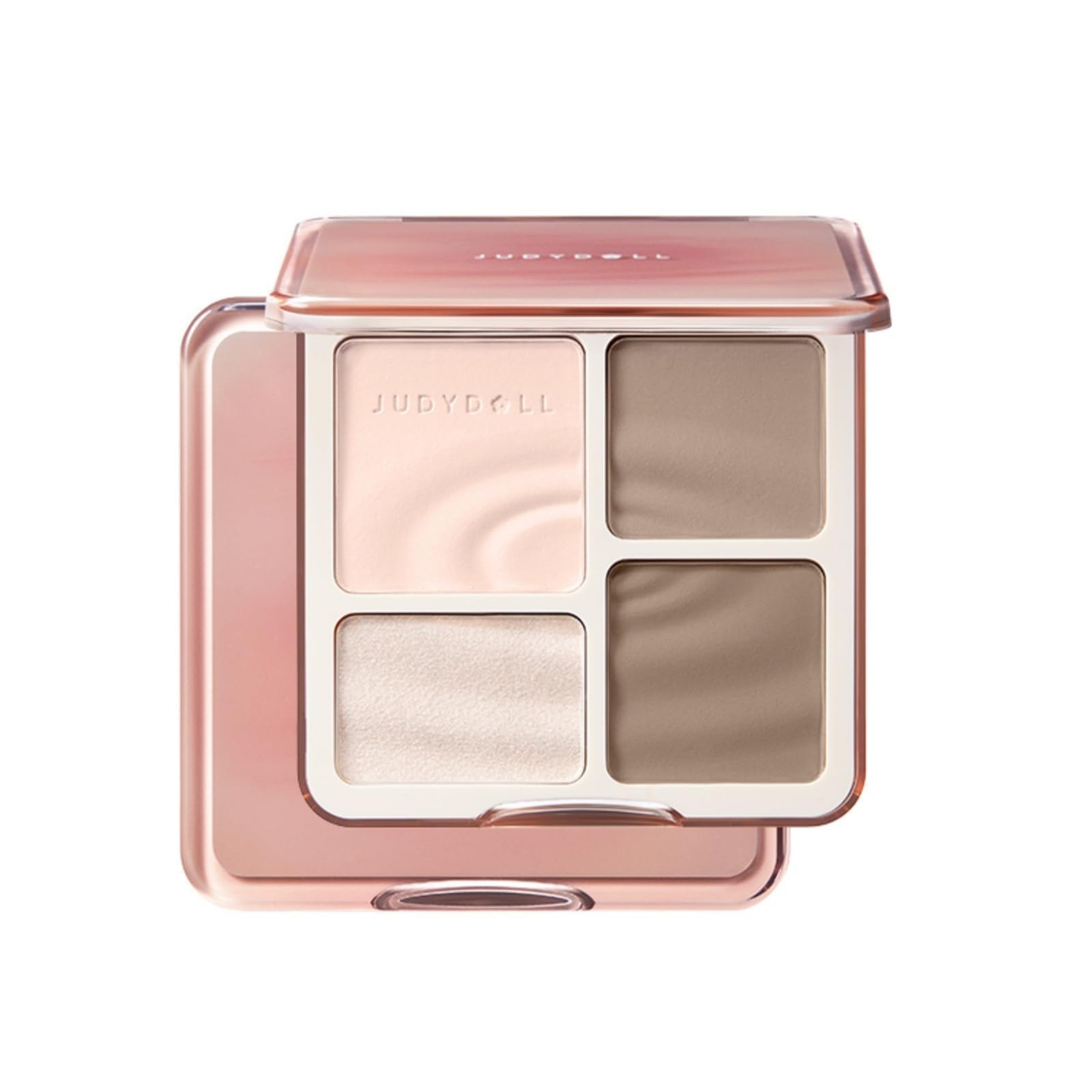 Judydoll Highlighter Contour Palette, 01 Wave Shadow Palette, 1 Count - All-in-One Matte Highlighter Contour Compact 1