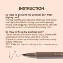 Judydoll Ultra-Fine Liquid Eyeliner, 01 Black, 1 Count - Precision Tip for Winged Liner, Quick-Drying, Waterproof 9