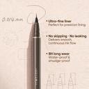 Judydoll Ultra-Fine Liquid Eyeliner, 02 Brown, 1 Count - Precision Tip for Winged Liner, Quick-Drying, Waterproof 3