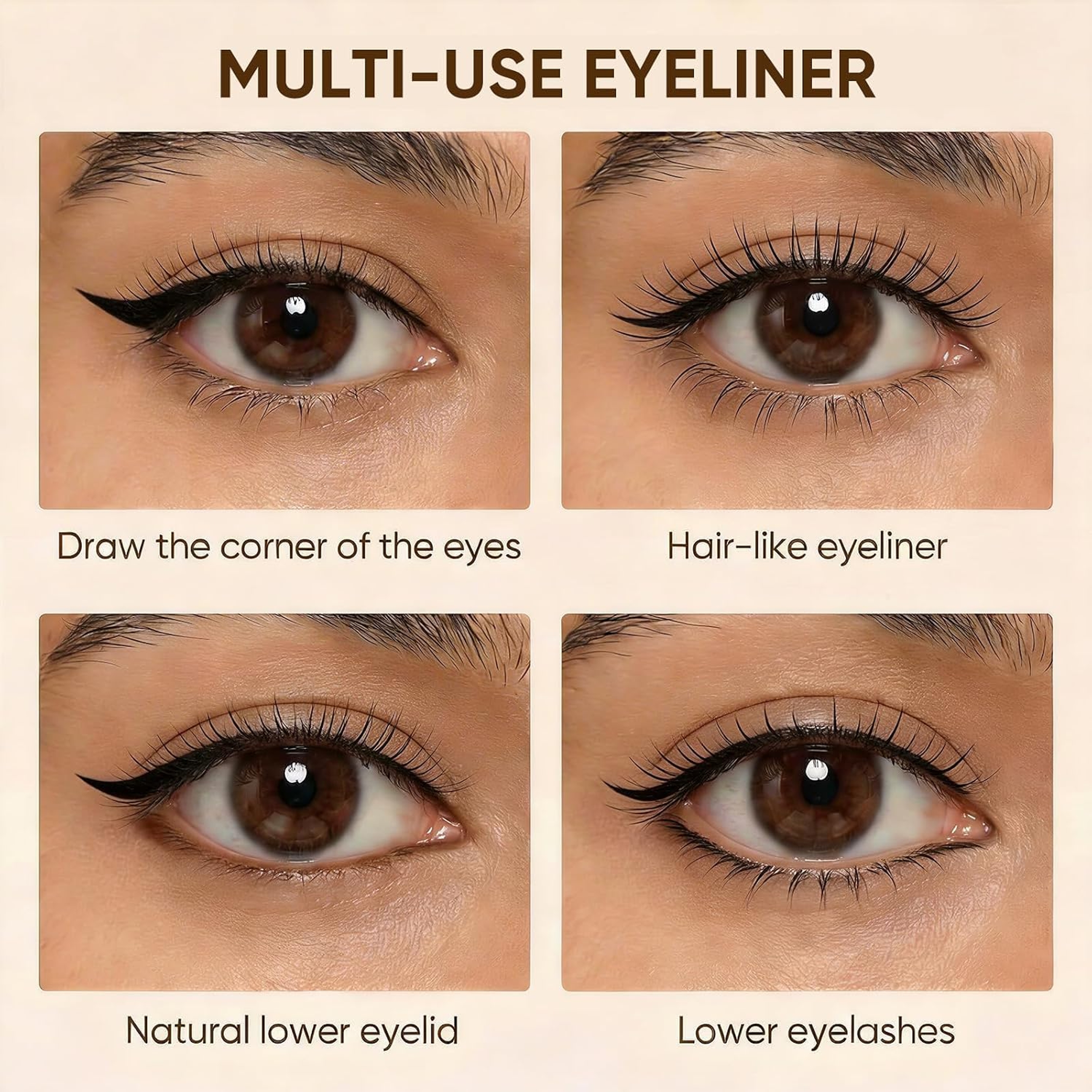 Judydoll Ultra-Fine Liquid Eyeliner, 02 Brown, 1 Count - Precision Tip for Winged Liner, Quick-Drying, Waterproof 7