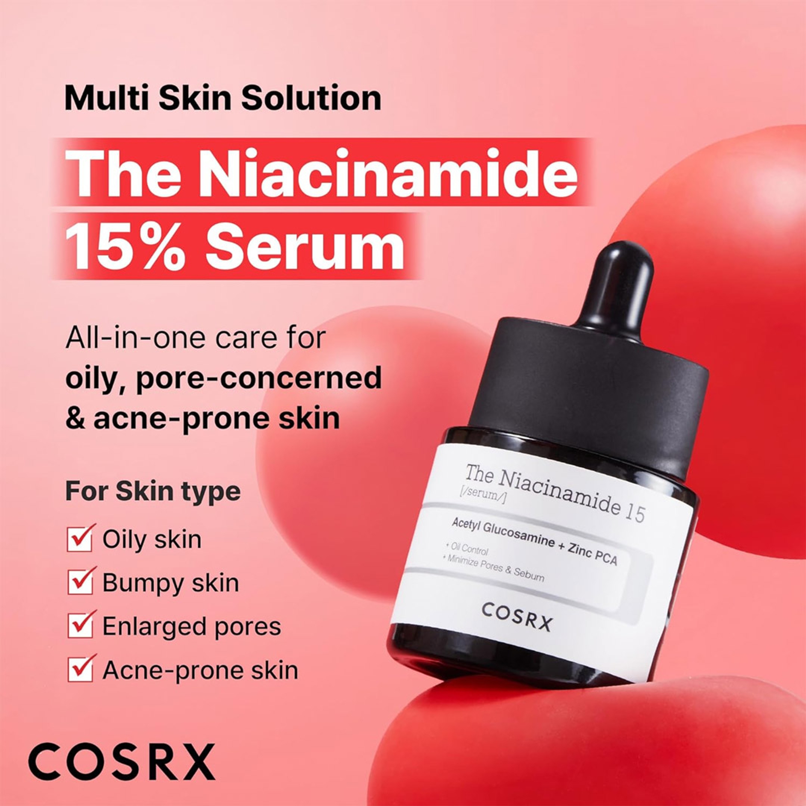 Cosrx The Niacinamide 15 Serum - Pore Minimizer Serum for Uneven Skin Tone 0.67 fl.oz 2